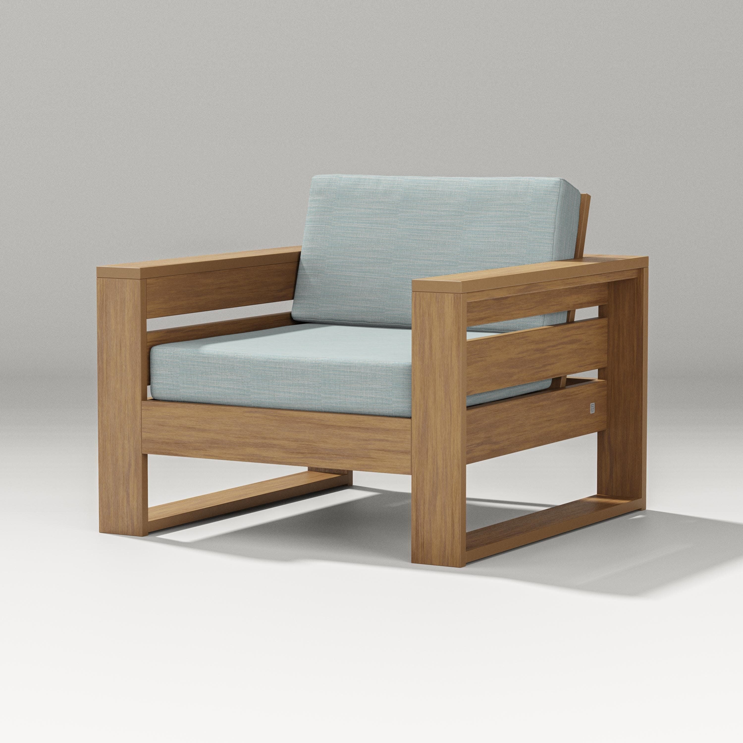 Latitude Lounge Chair in Natural / Soothe Mist