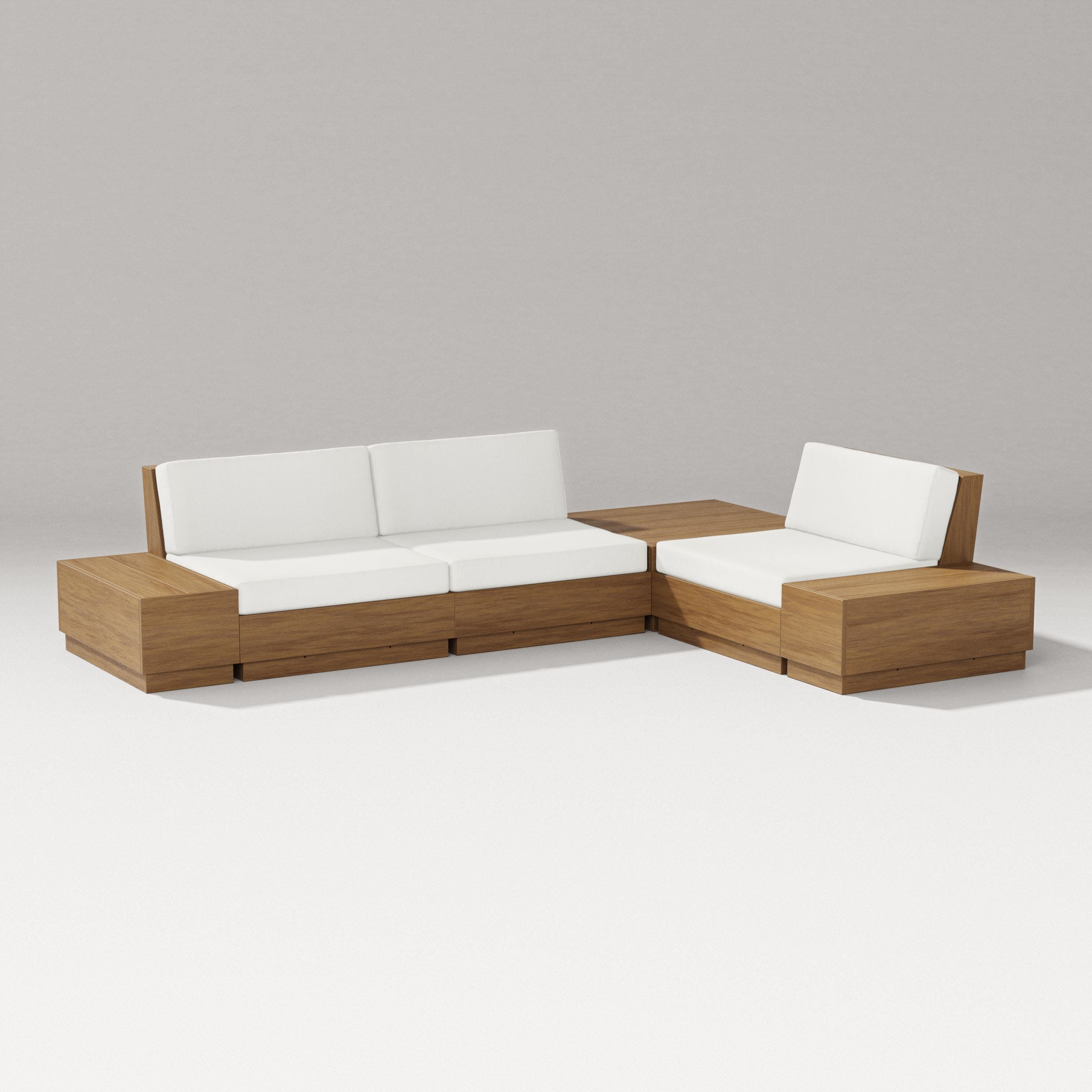 Elevate 6-Piece Corner Sectional in Natural / Natural Linen