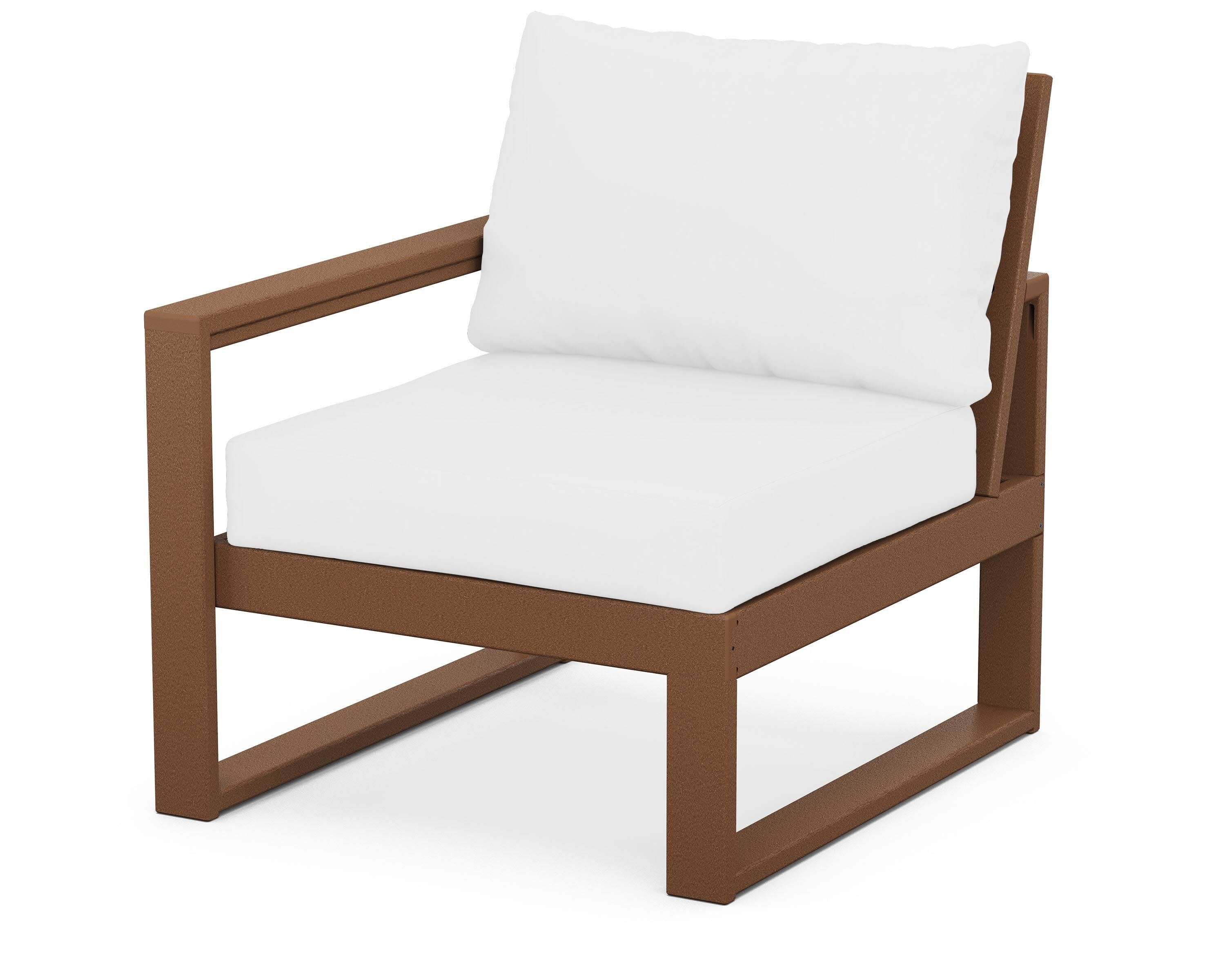 EDGE Modular Left Arm Chair in Teak / Natural