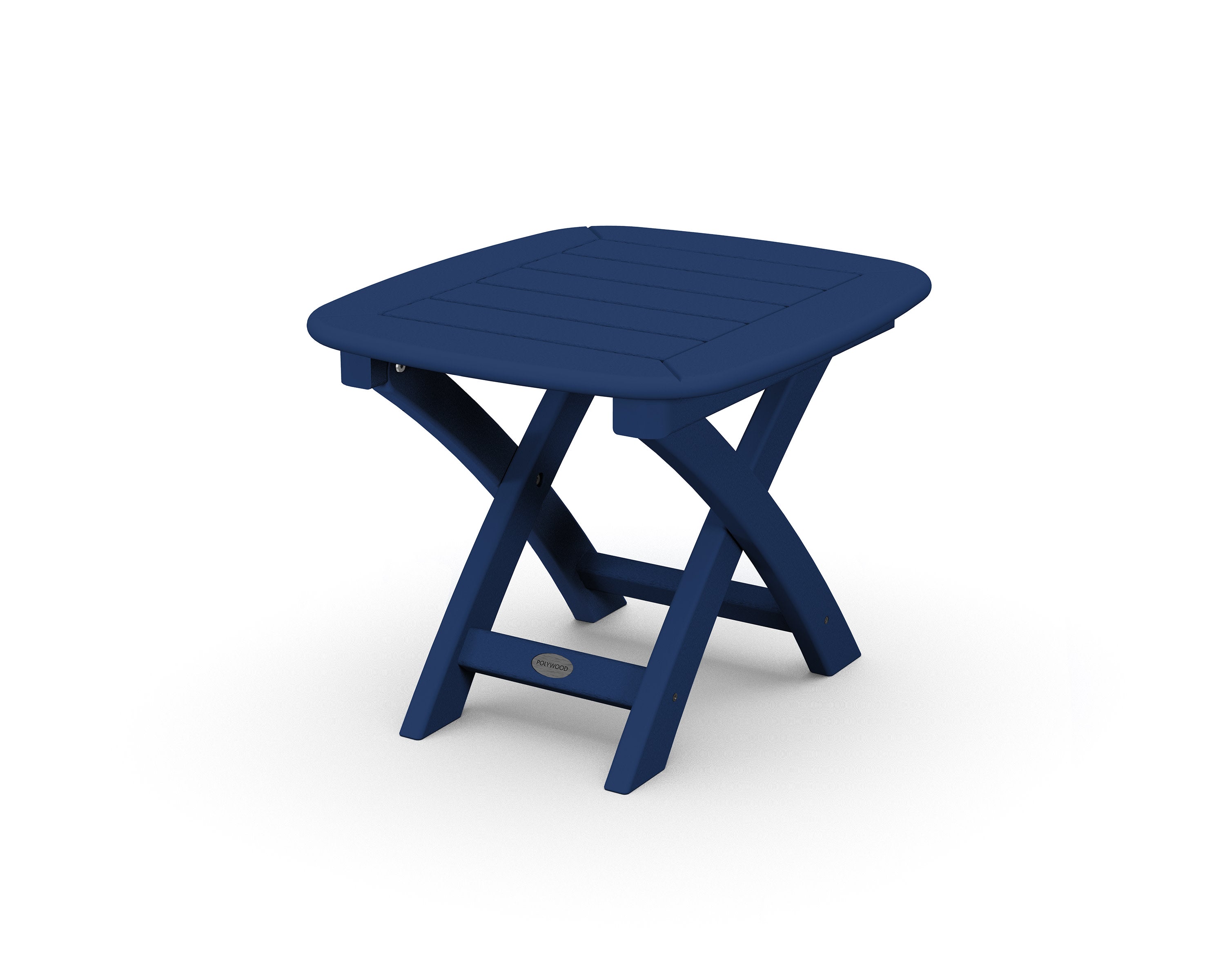 Nautical 21" x 18" Side Table in Navy