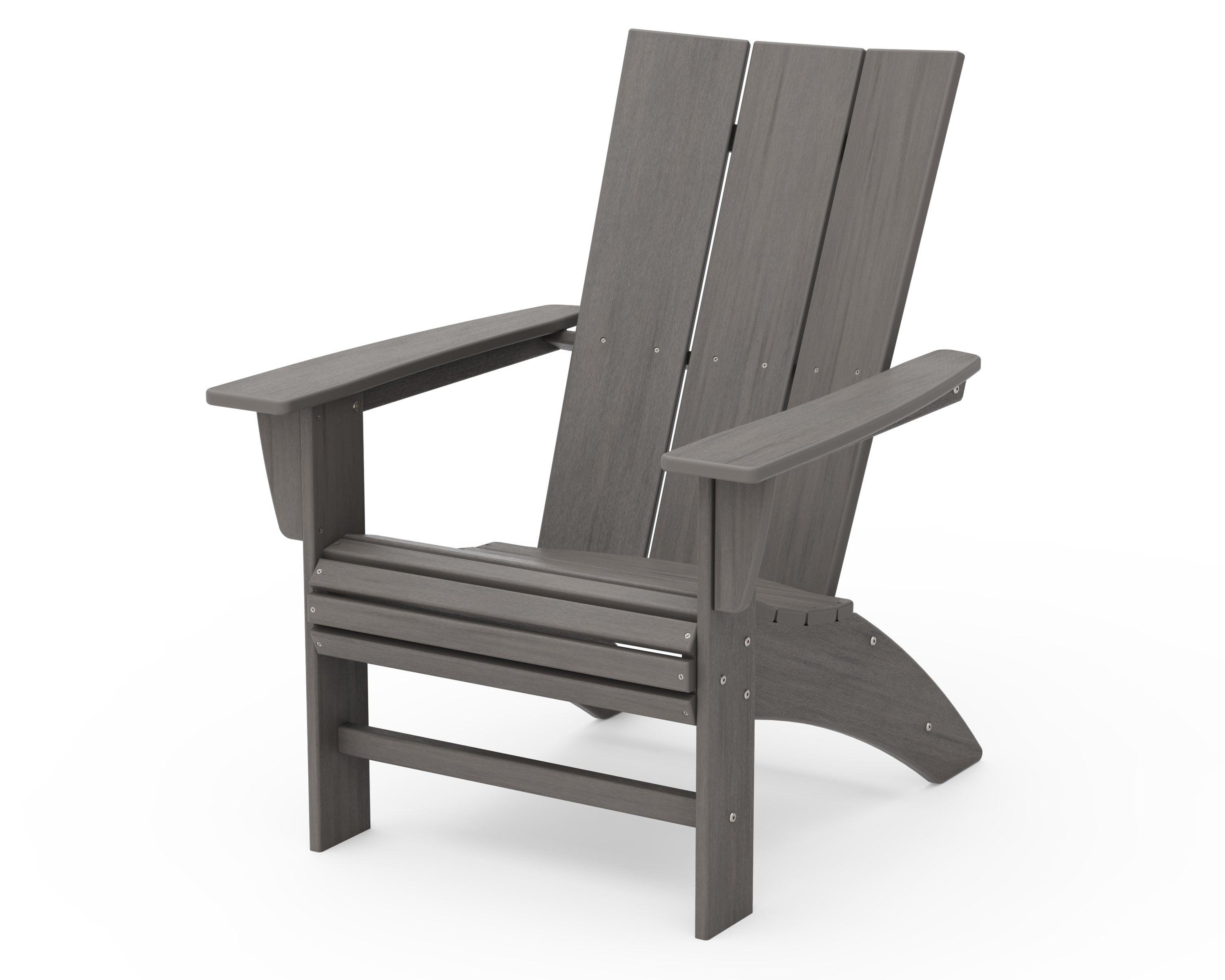 Modern Curveback Adirondack Chair in Driftwood