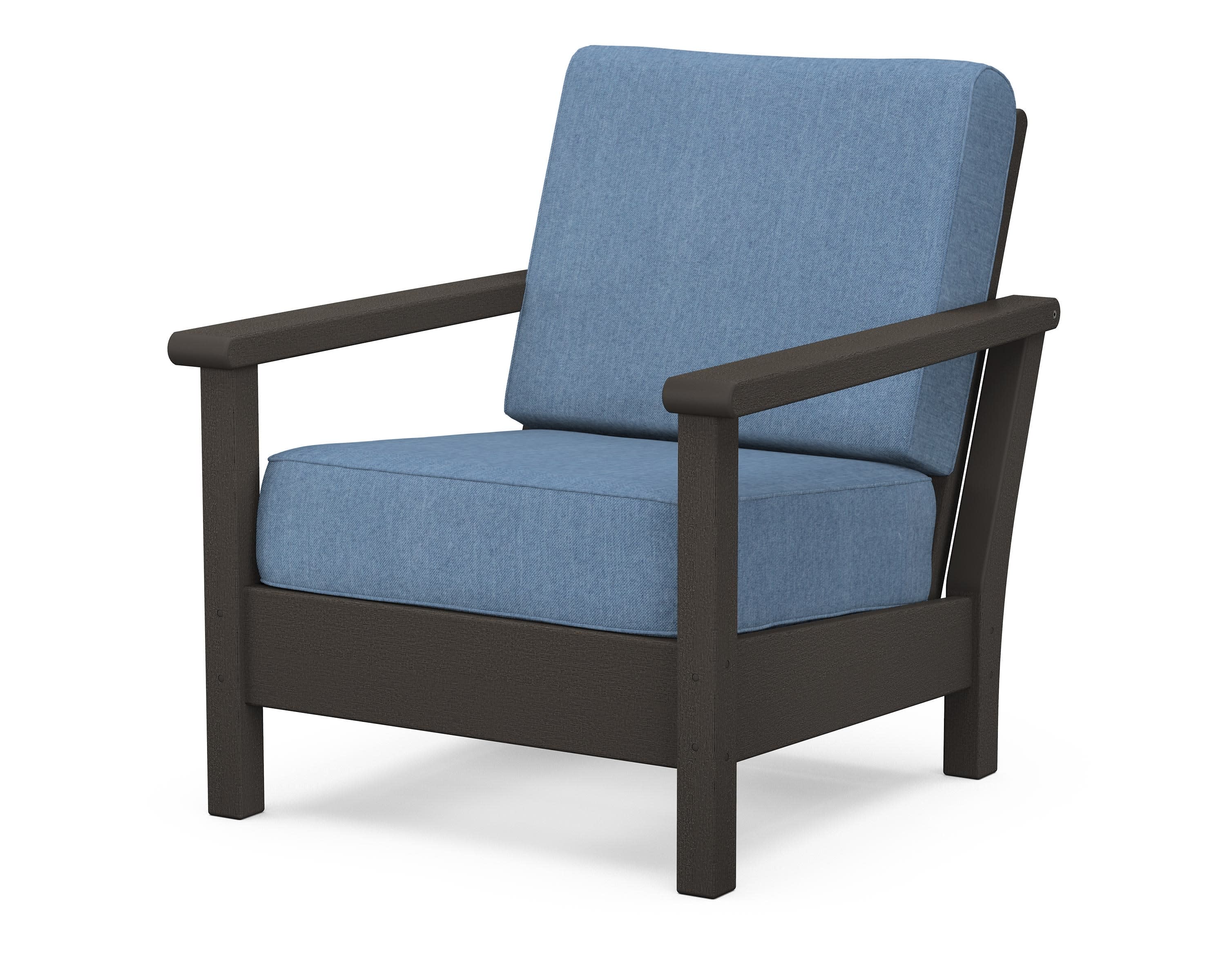 Harbour Deep Seating Chair in Vintage Coffee / Sky Blue