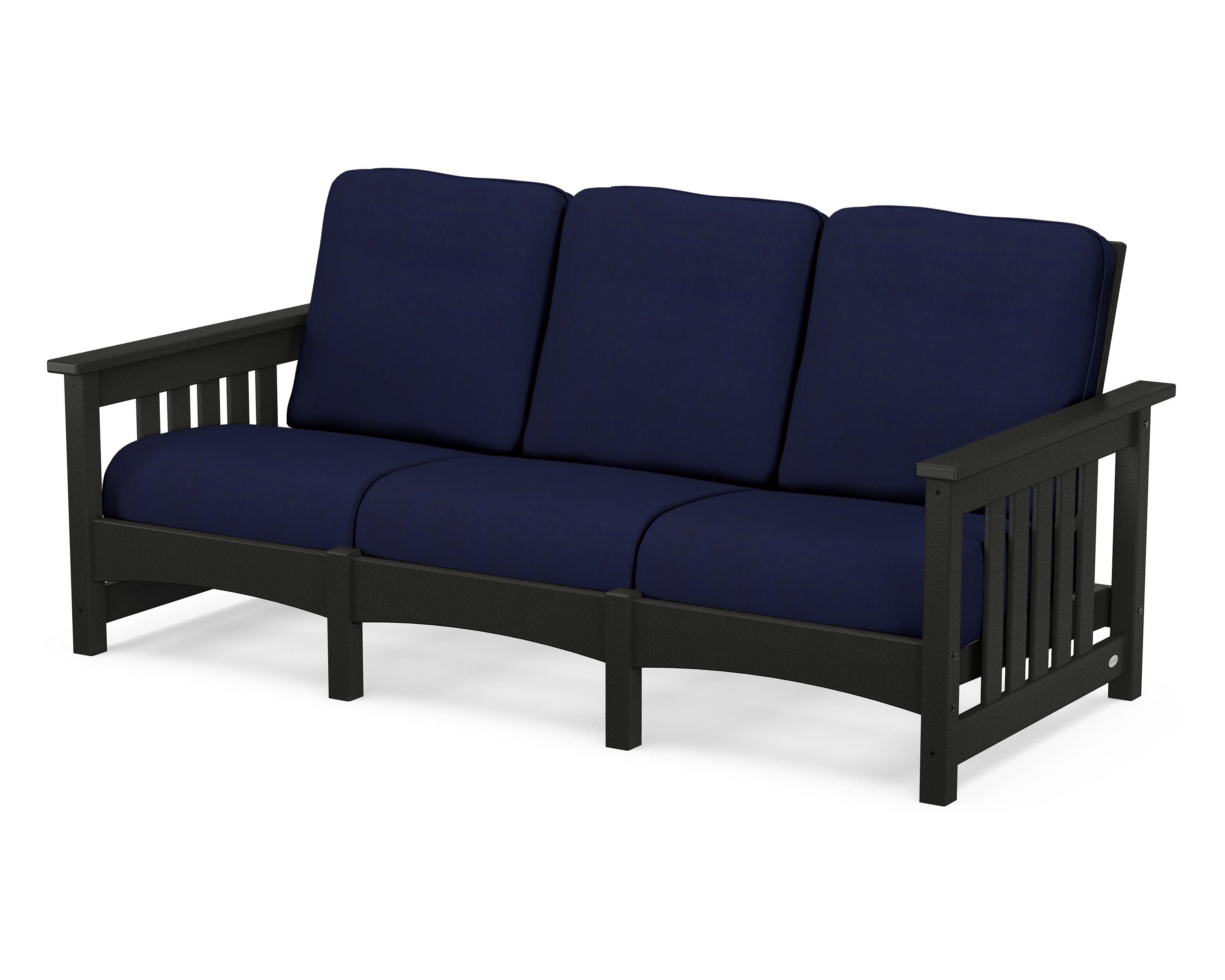 Club Mission Sofa in Black / Navy