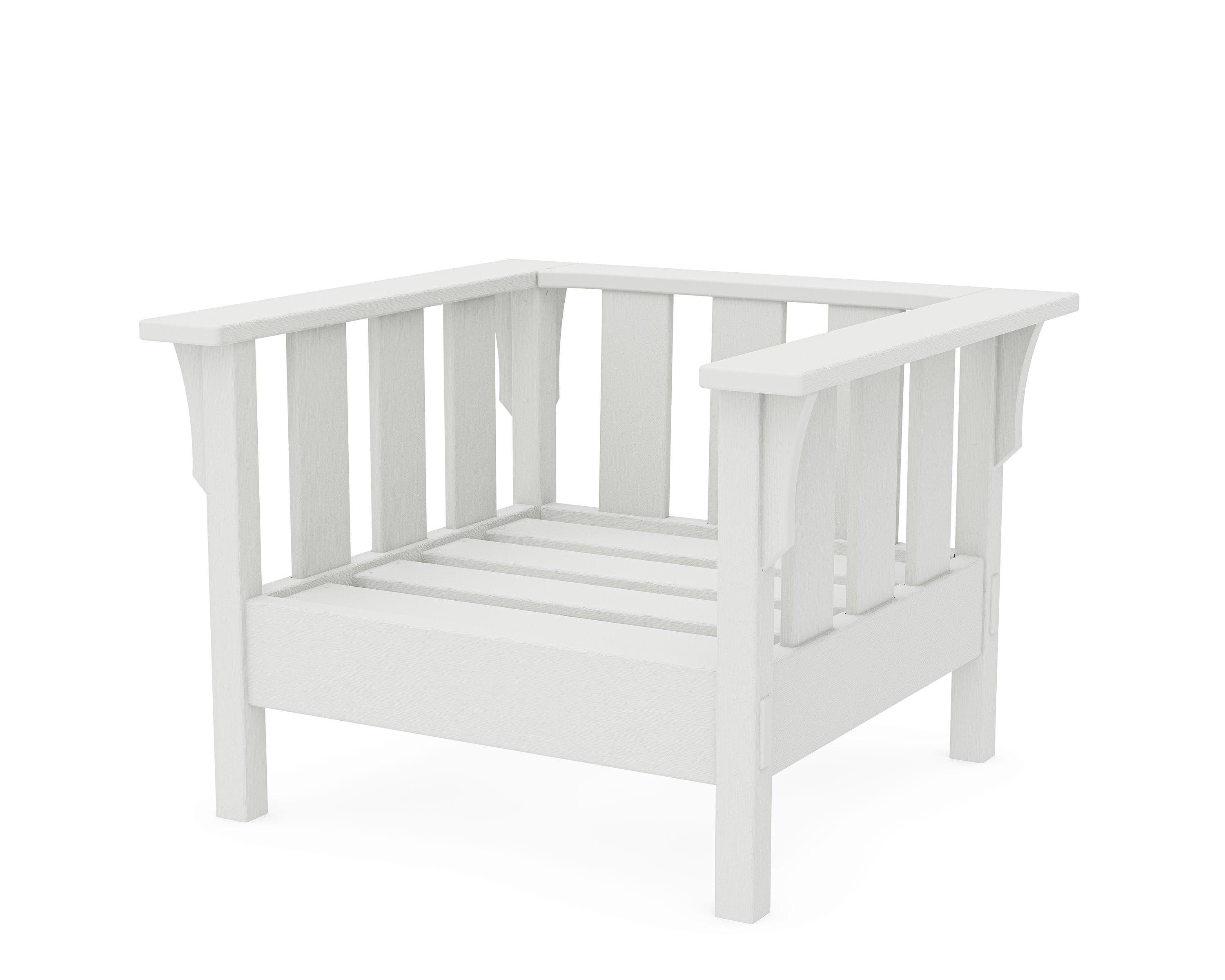 Acadia Deep Seating Chair Frame in Vintage White