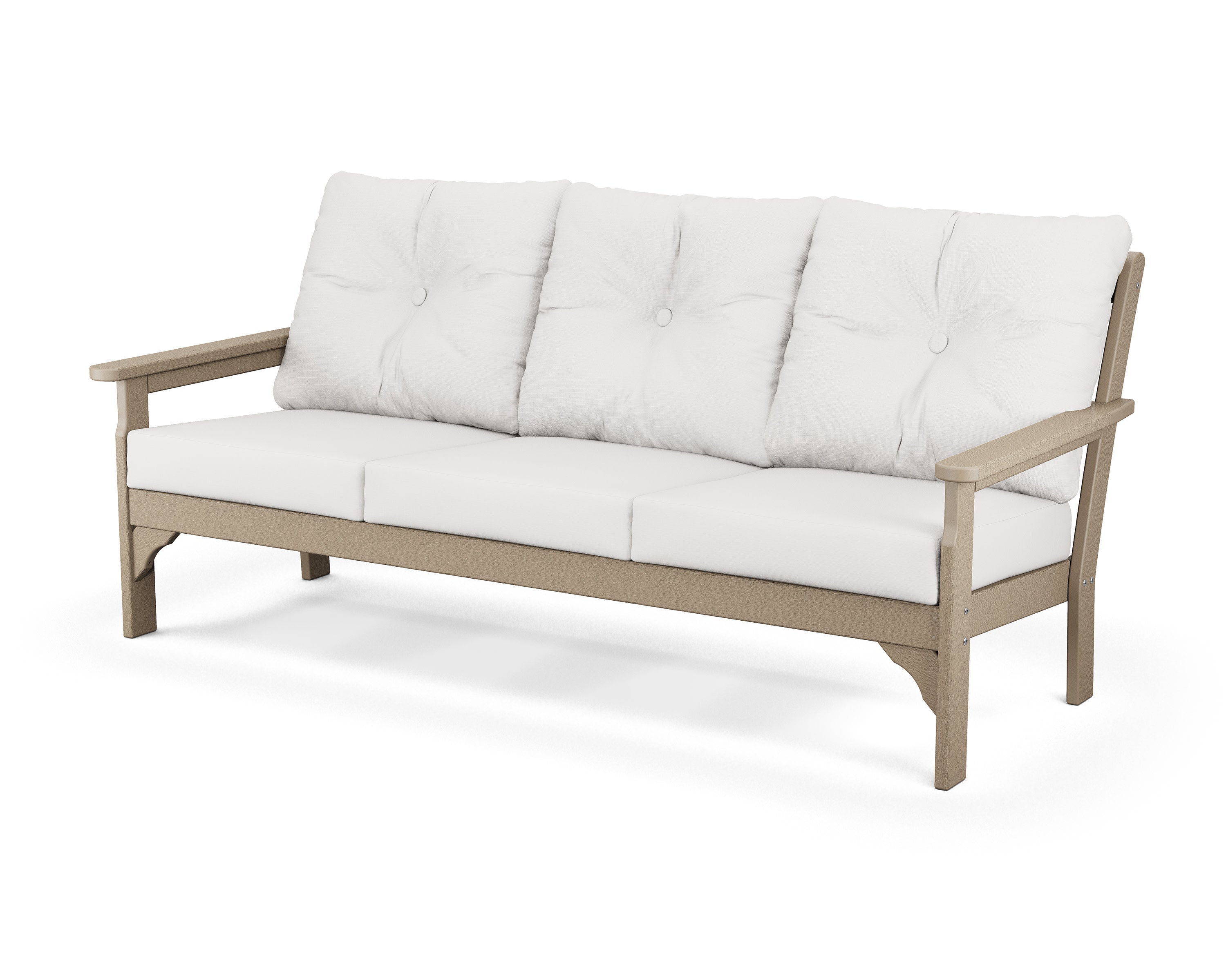 Vineyard Deep Seating Sofa in Vintage Sahara / Natural Linen