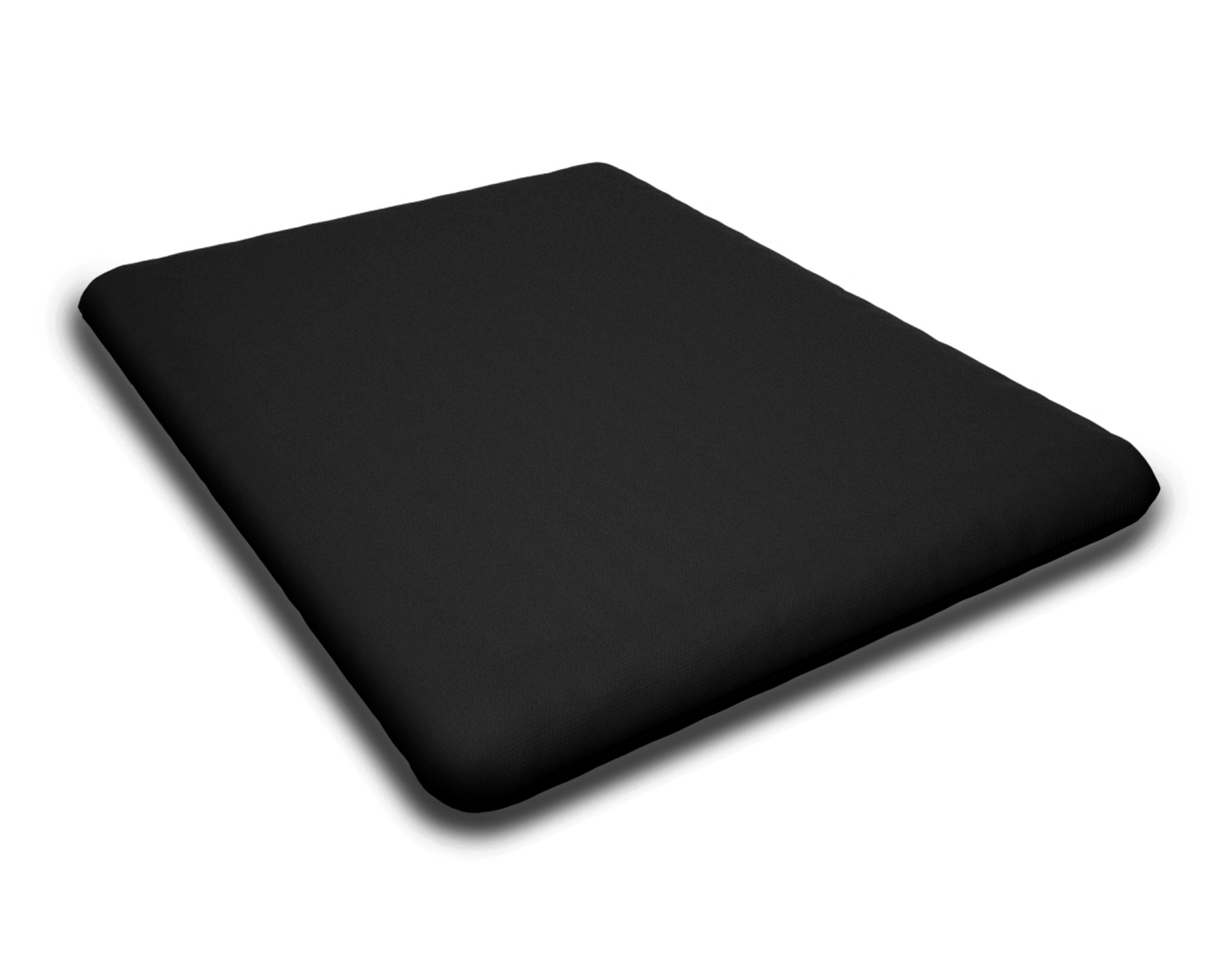 Seat Cushion - 19.06"D x 22.12"W x 2.5"H in Canvas Black