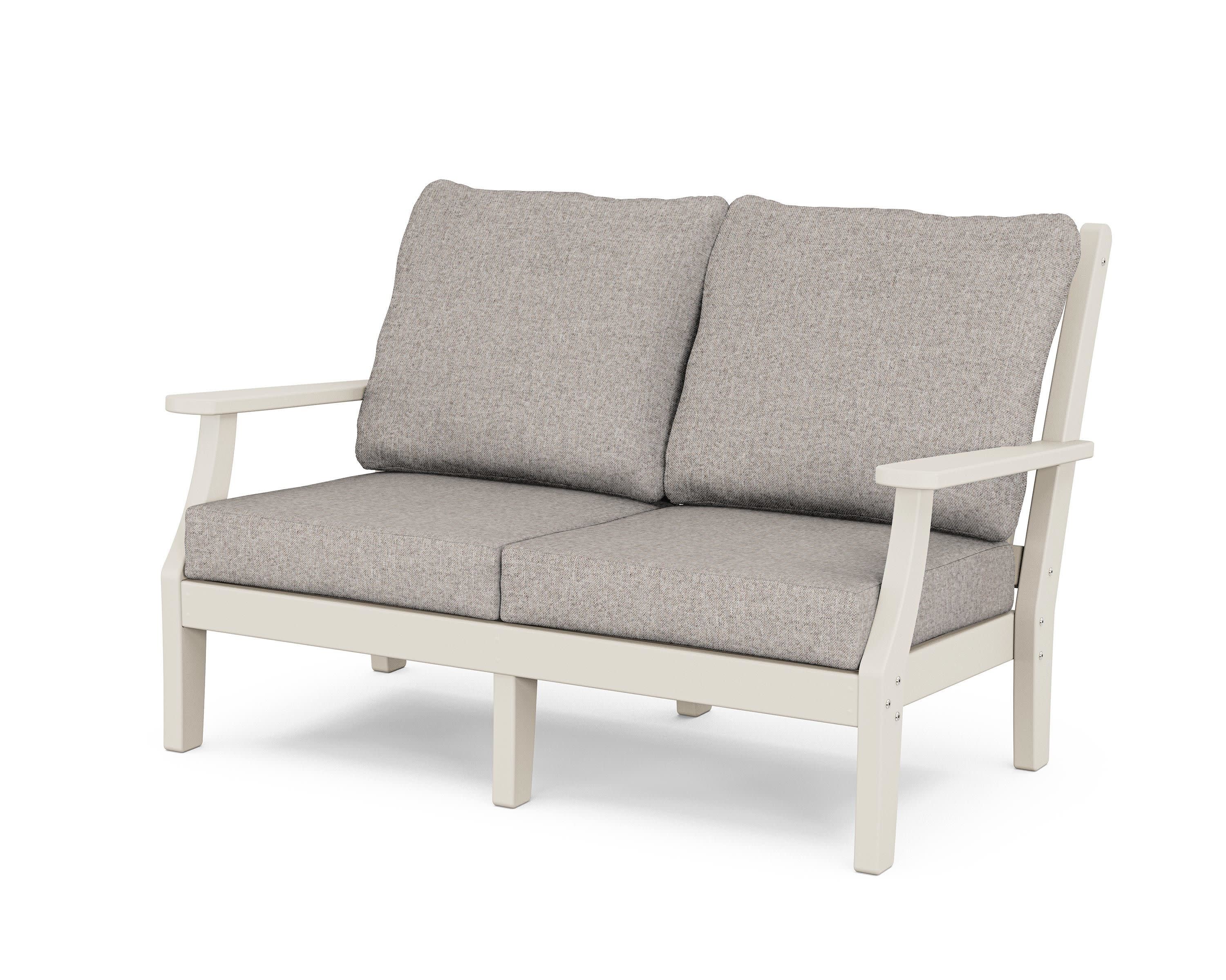 Wovendale Deep Seating Loveseat in Sand / Weathered Tweed