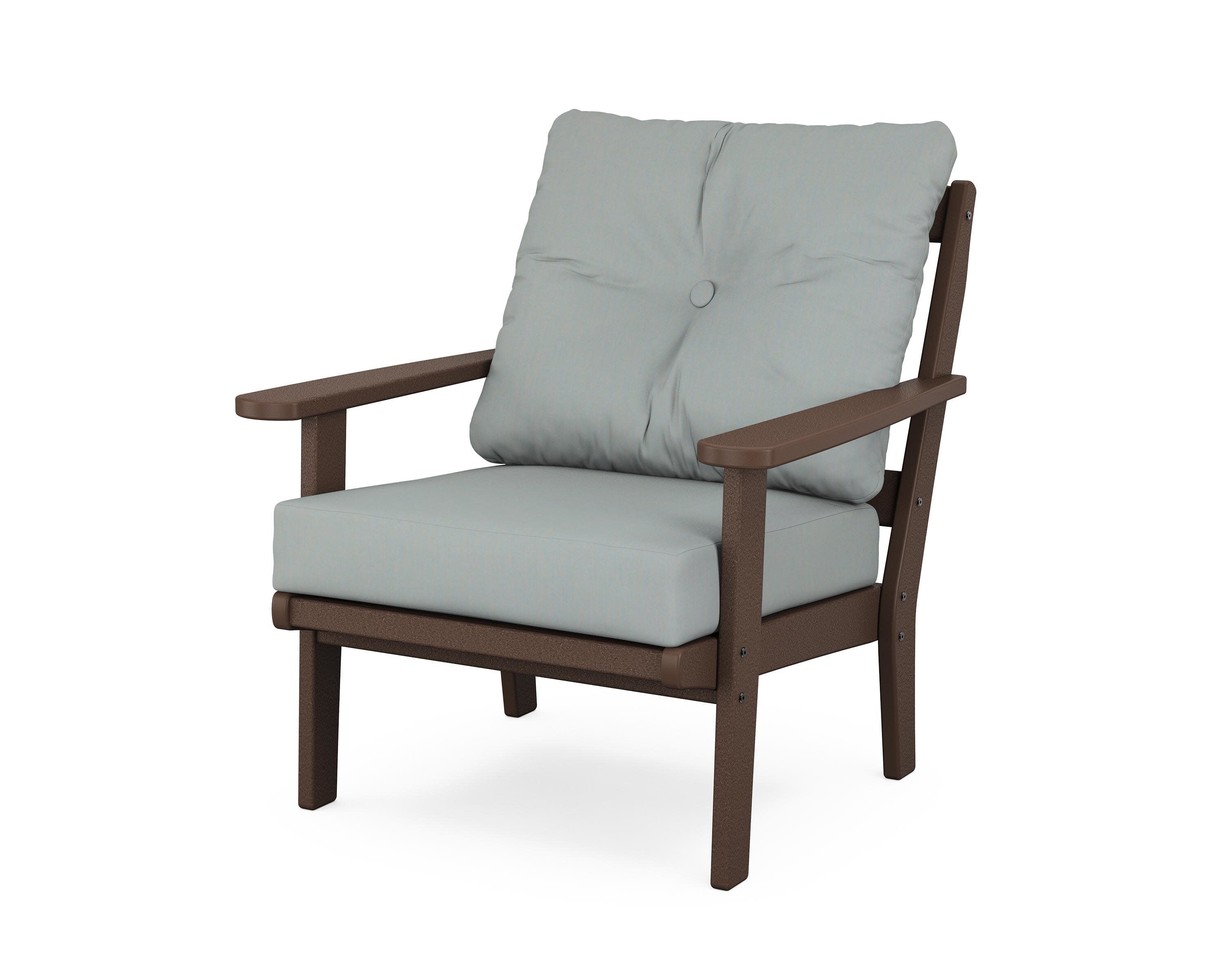 Mission Deep Seating Chair in Mahogany / Spa