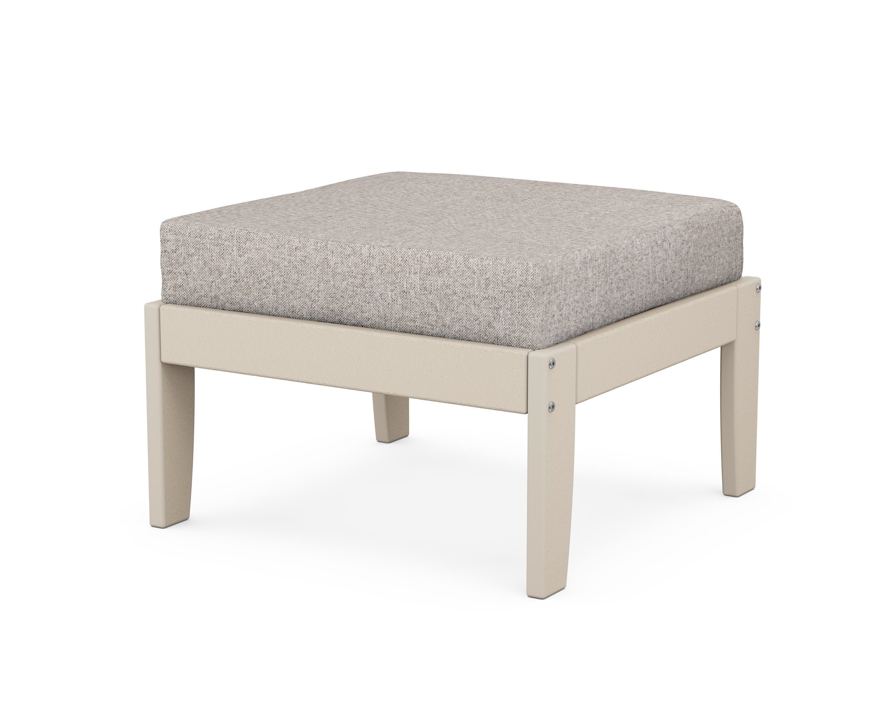 Modular Ottoman - Classic in Sand / Weathered Tweed