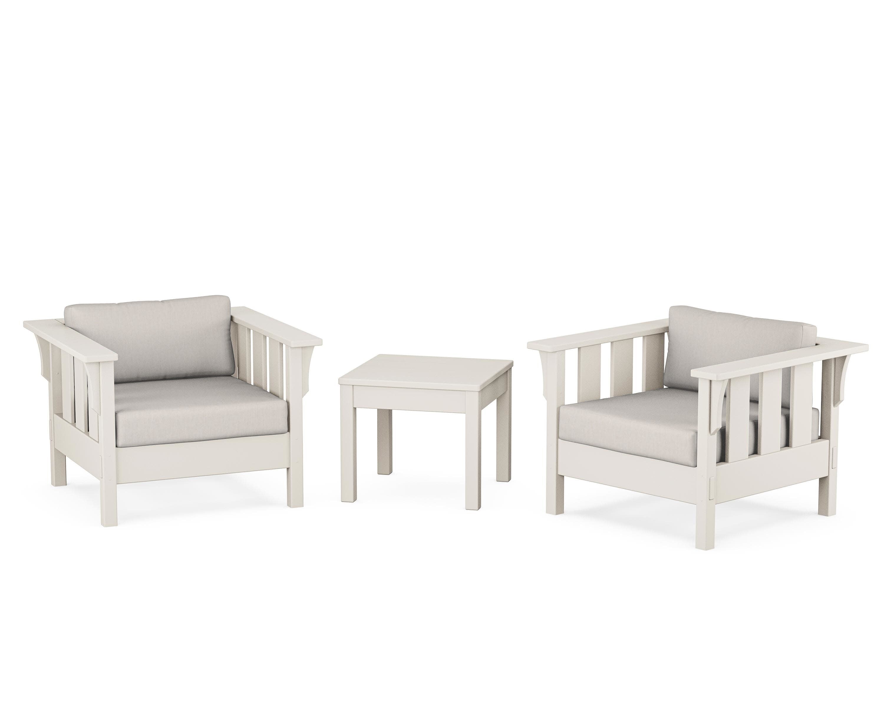 Acadia 3-Piece Deep Seating Set in Sand / Cast Ash
