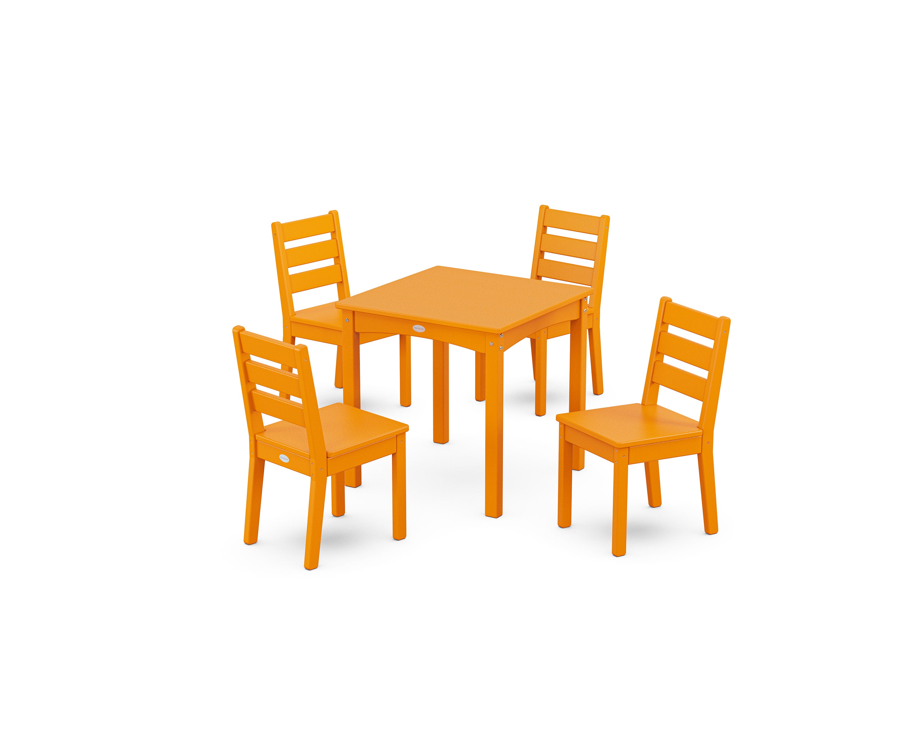 Lakeside Kids 5-Piece Dining Set in Tangerine