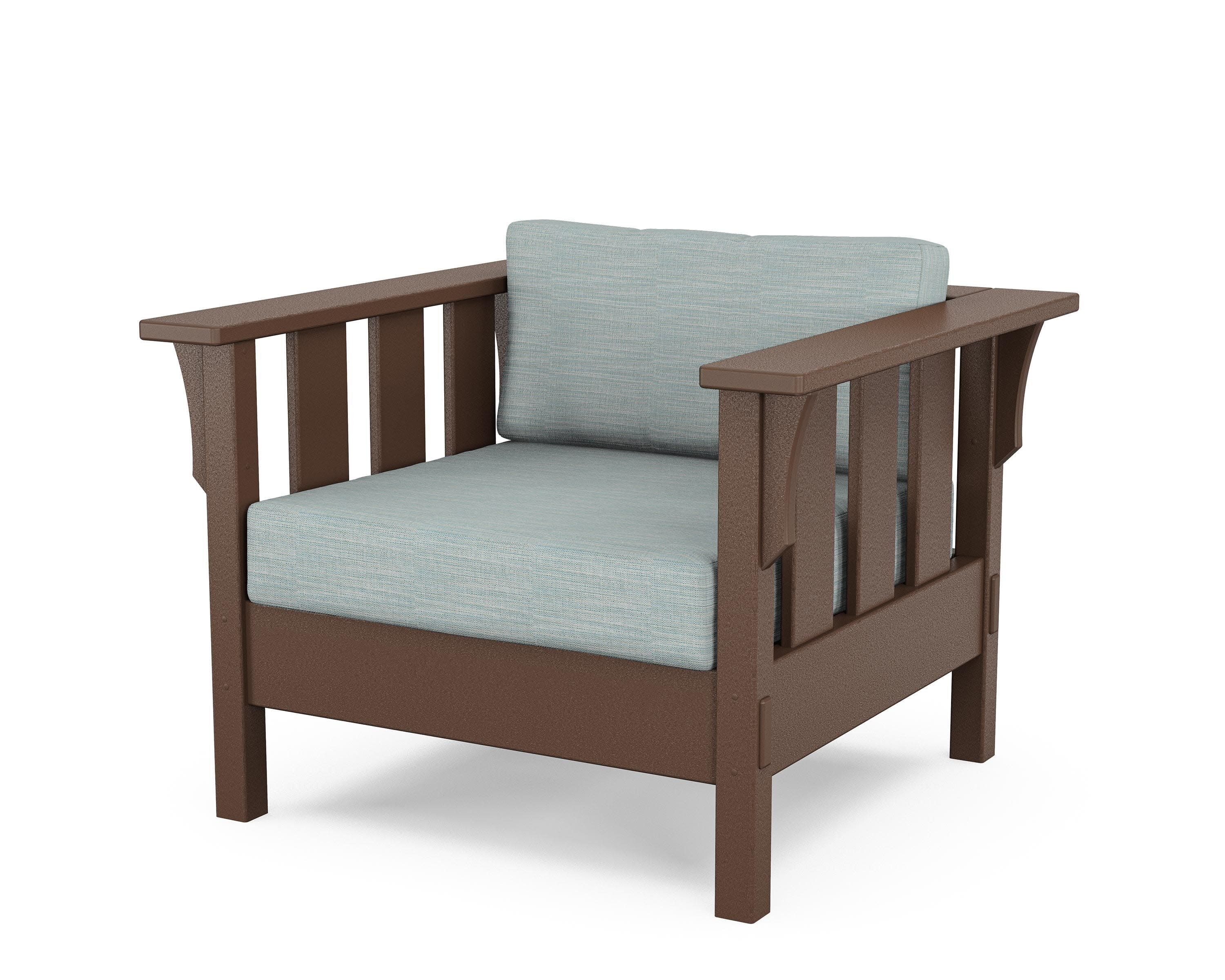 Acadia Deep Seating Chair in Mahogany / Soothe Mist