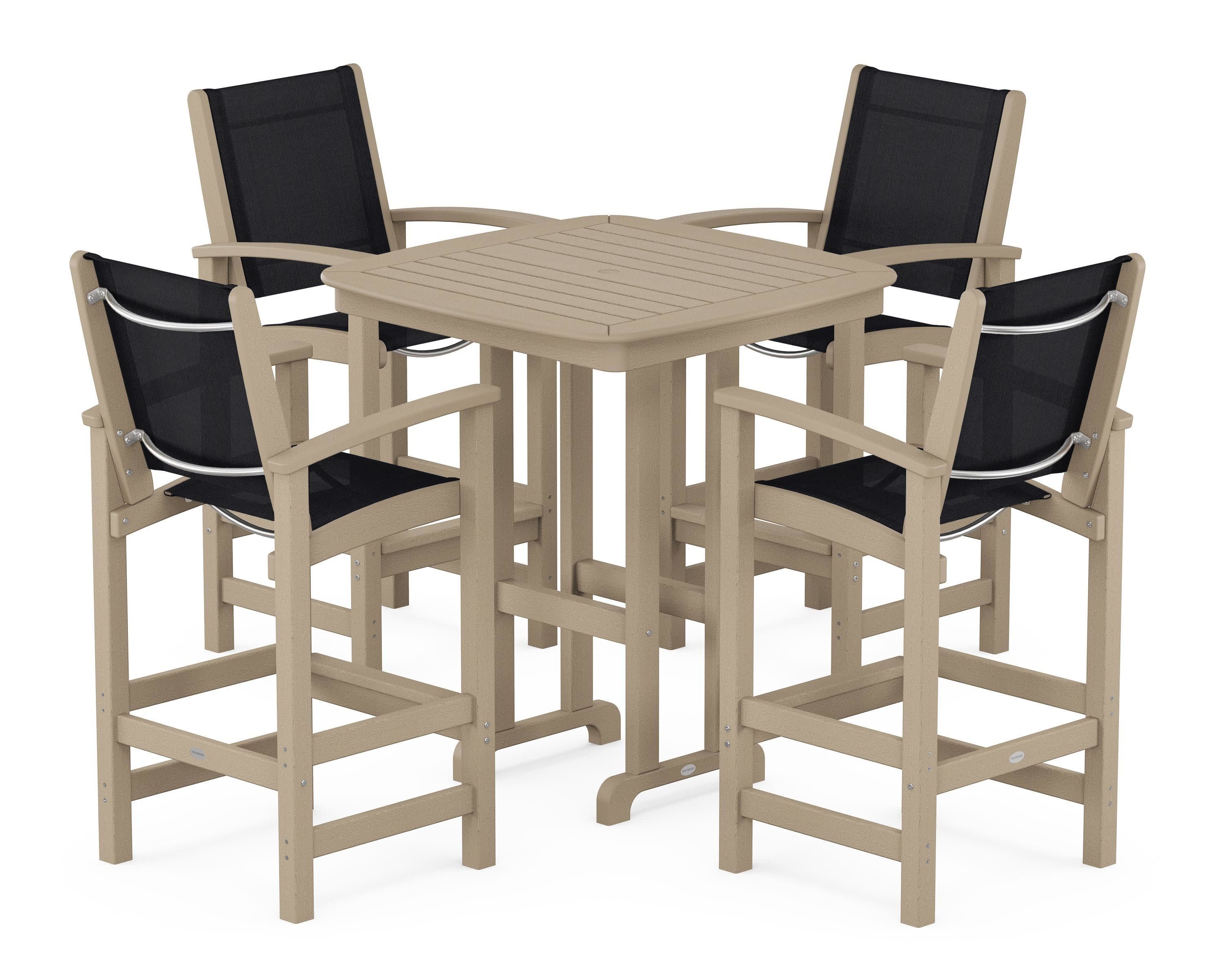 Coastal 5-Piece Bar Set in Vintage Sahara / Black Sling