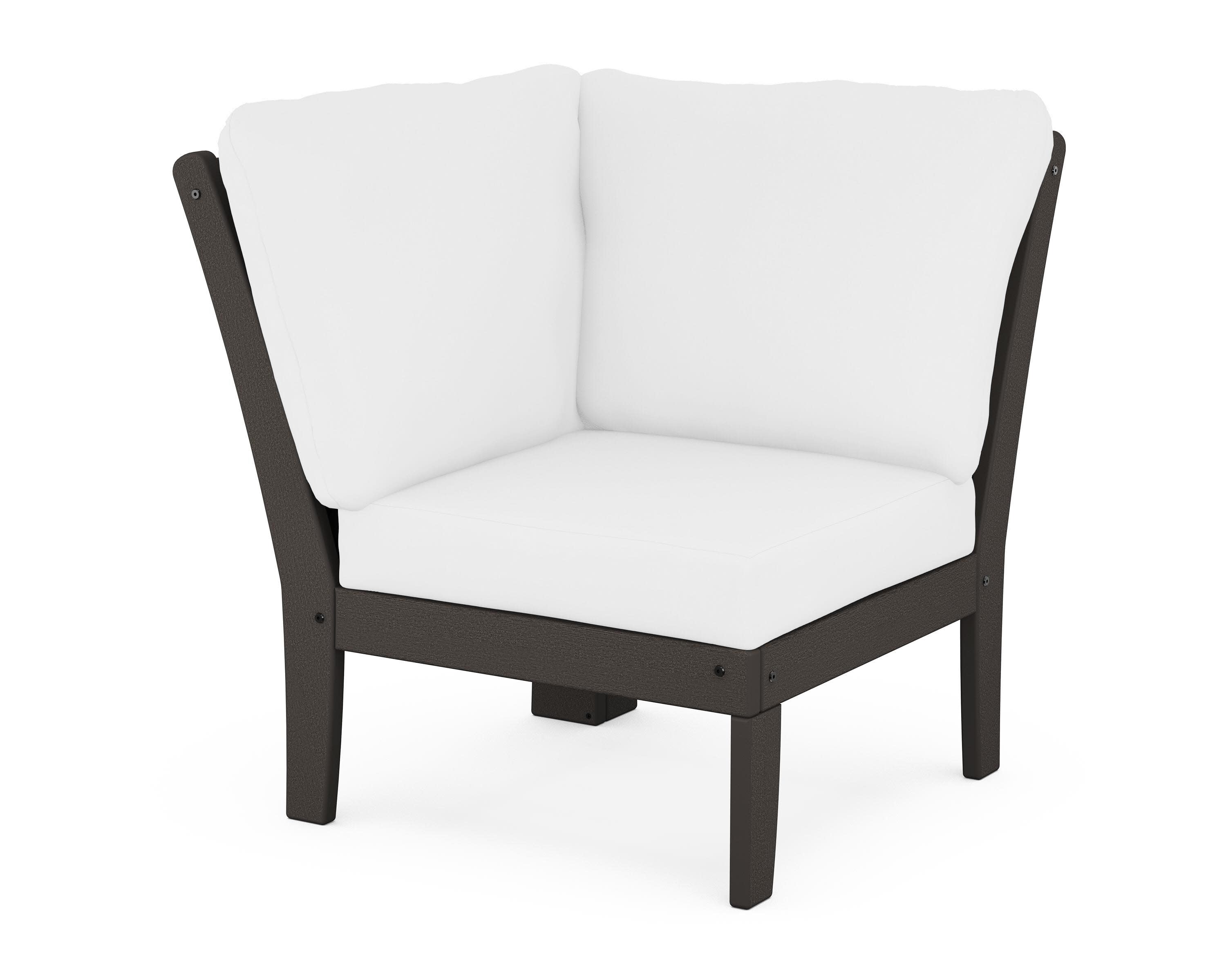 Braxton Modular Corner Chair in Vintage Coffee / Natural