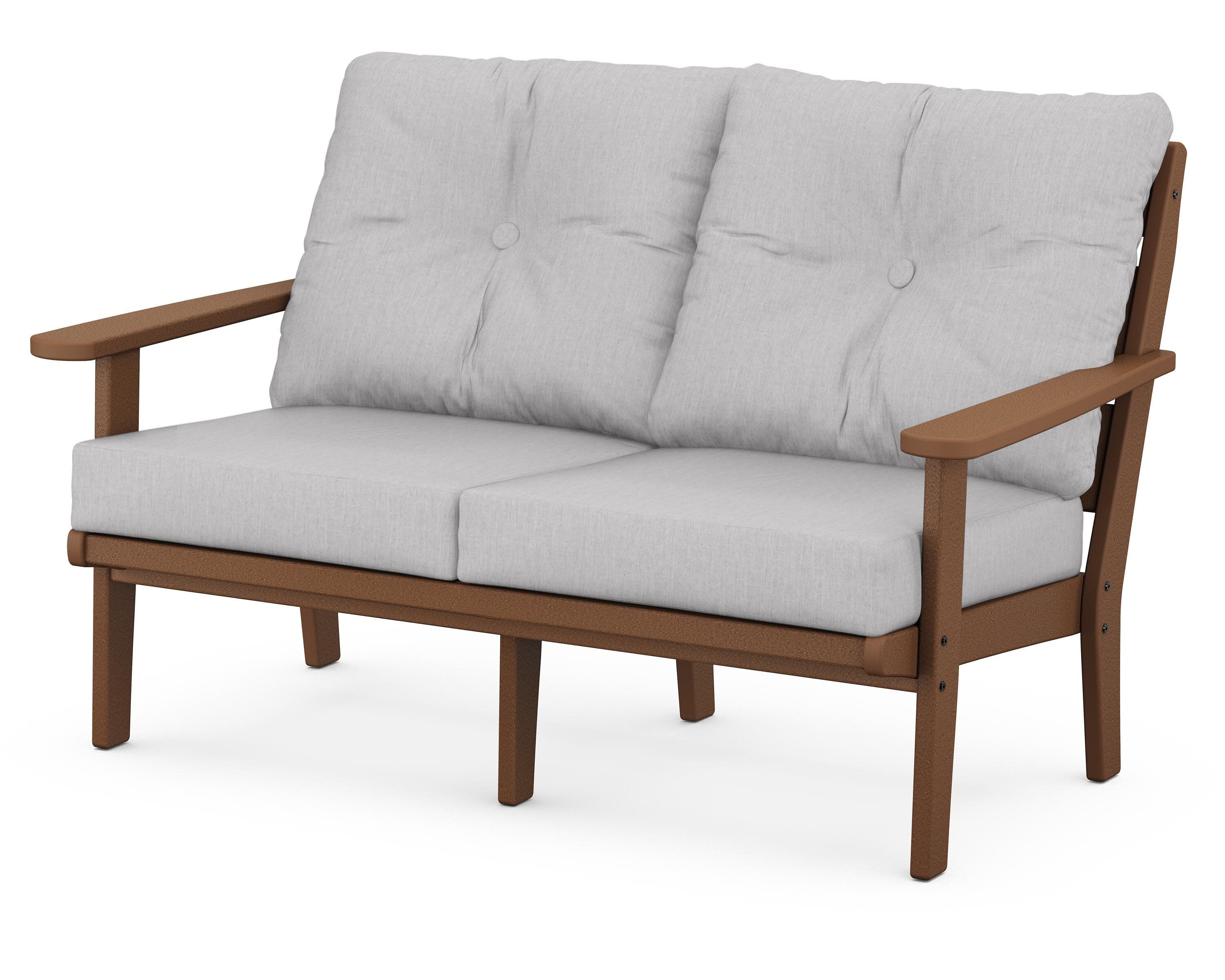 Lakeside Deep Seating Loveseat in Teak / Granite