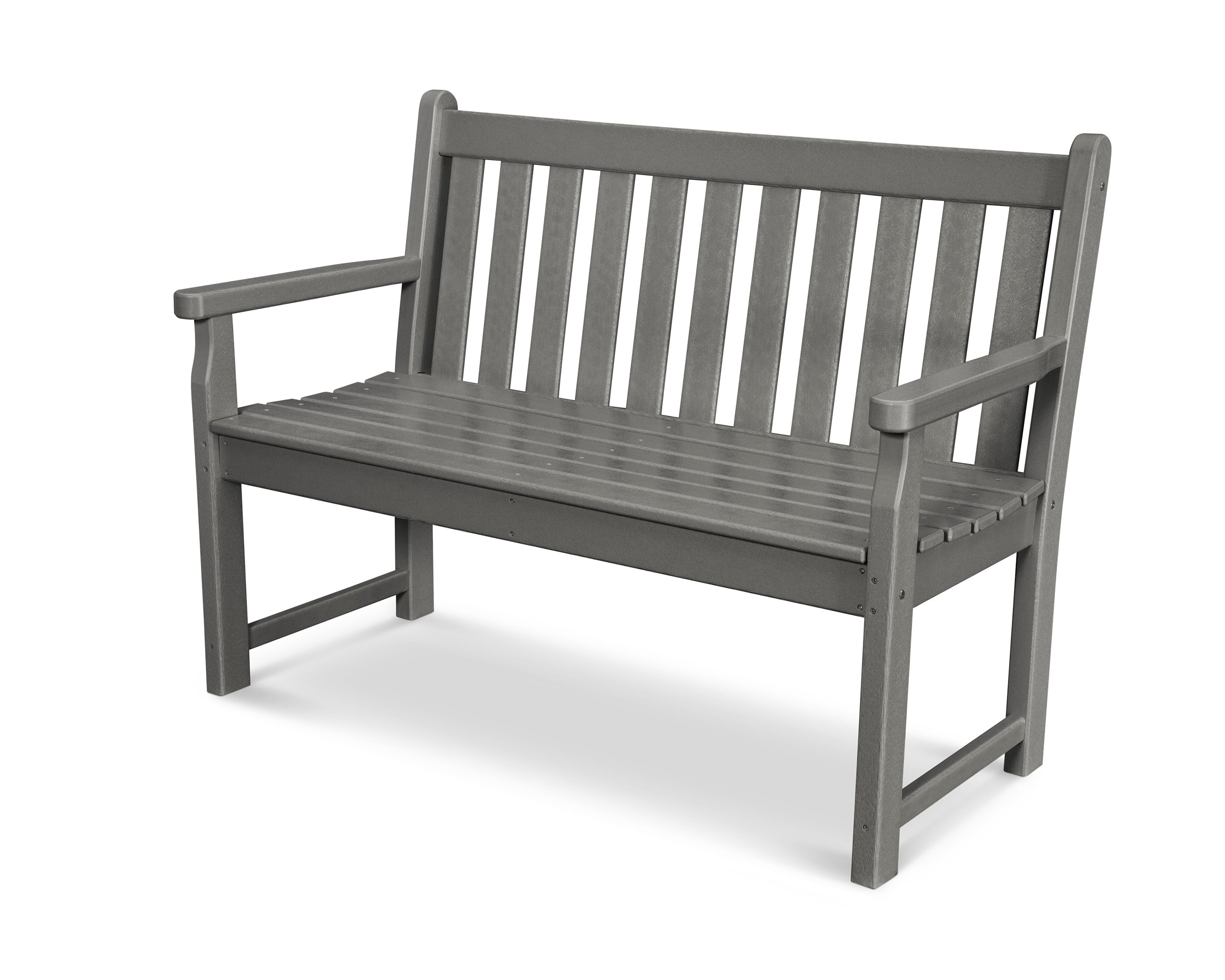 Traditional Garden 48" Bench in Slate Grey