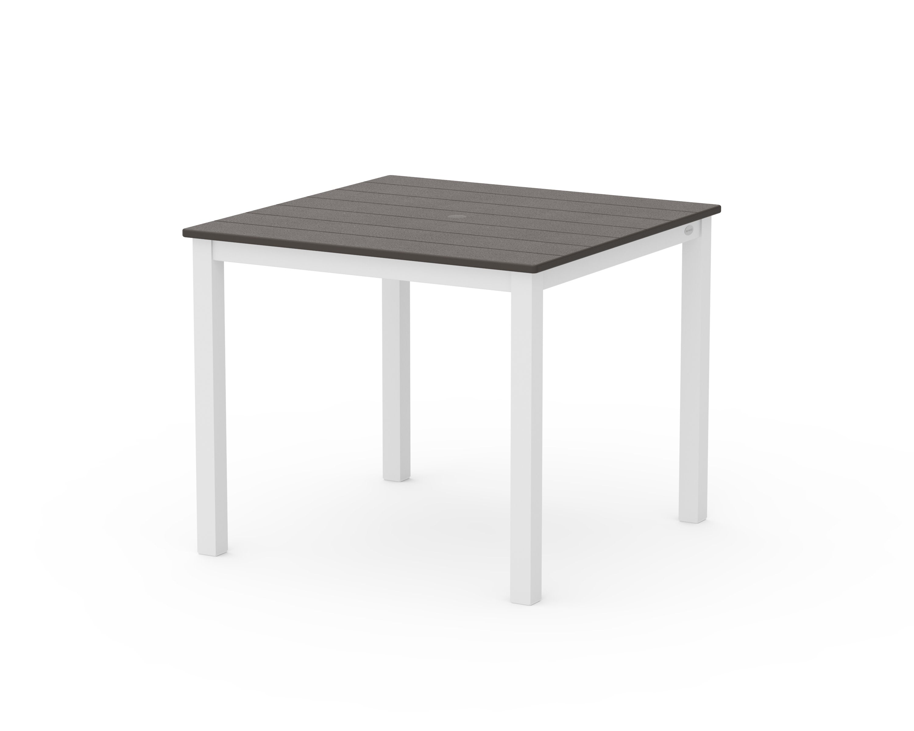Main Street 36" x 36" Dining Table in White / Vintage Coffee