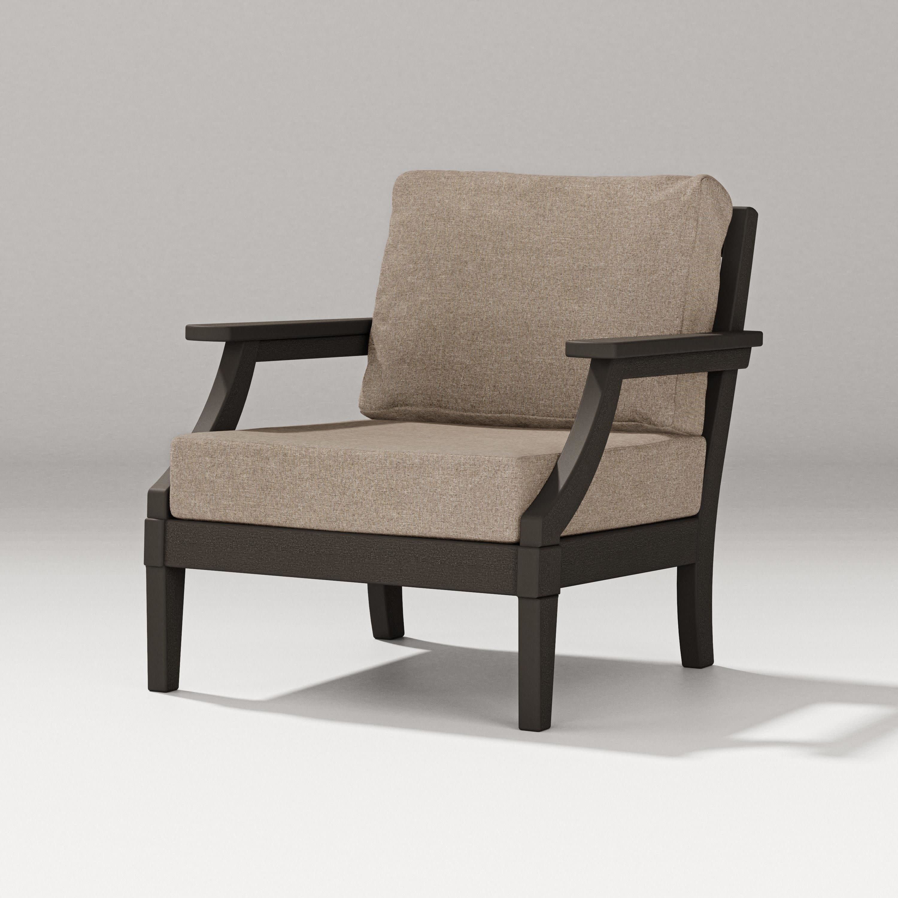 Estate Lounge Chair in Vintage Coffee / Spiced Burlap