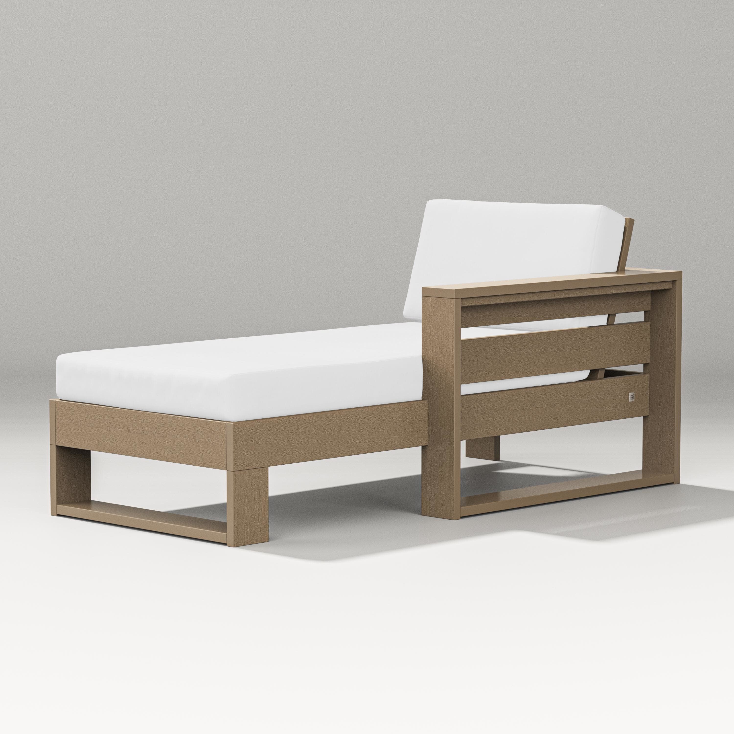 Latitude Modular Right Arm Chaise in Vintage Sahara / Natural