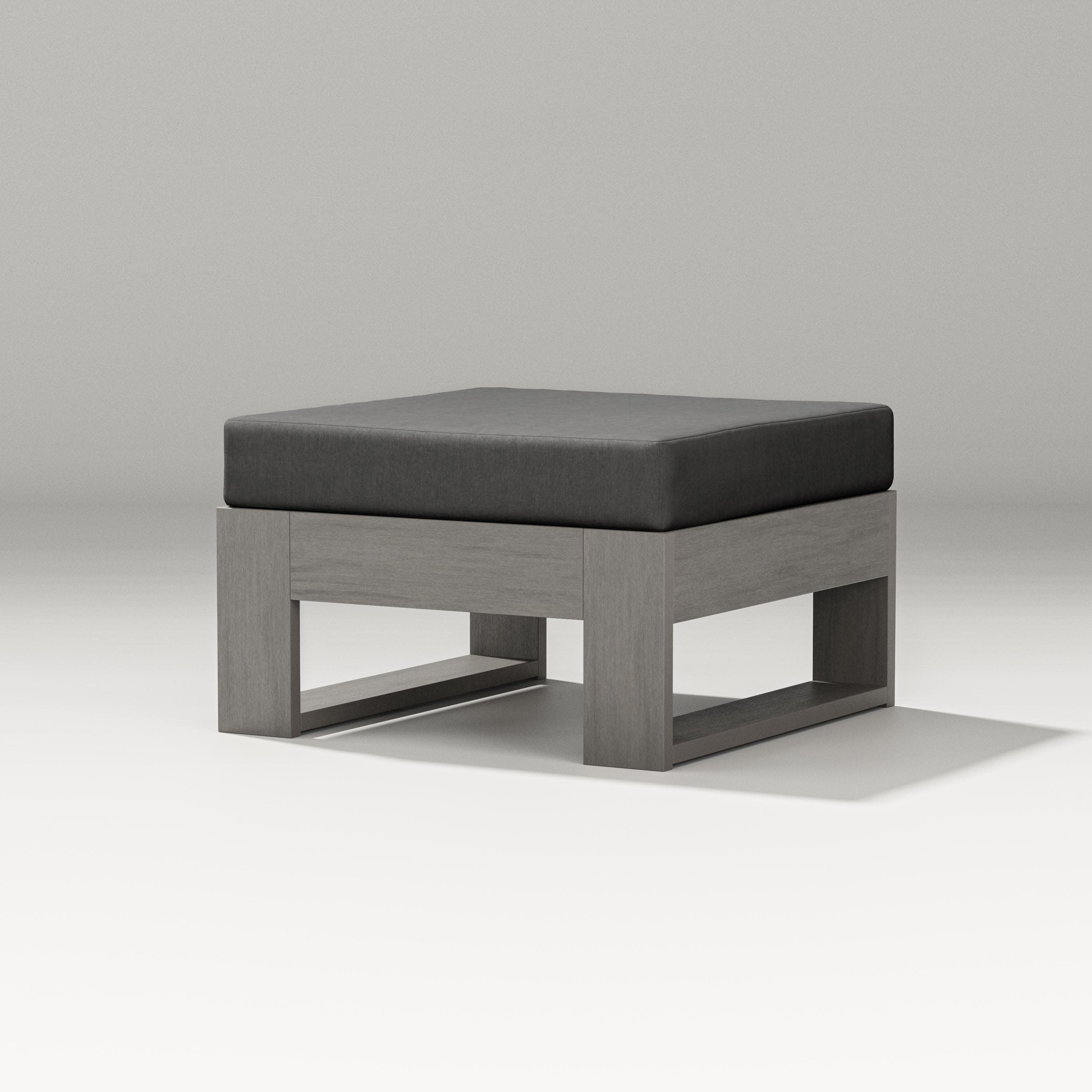 Latitude Lounge Ottoman in Driftwood / Spectrum Carbon