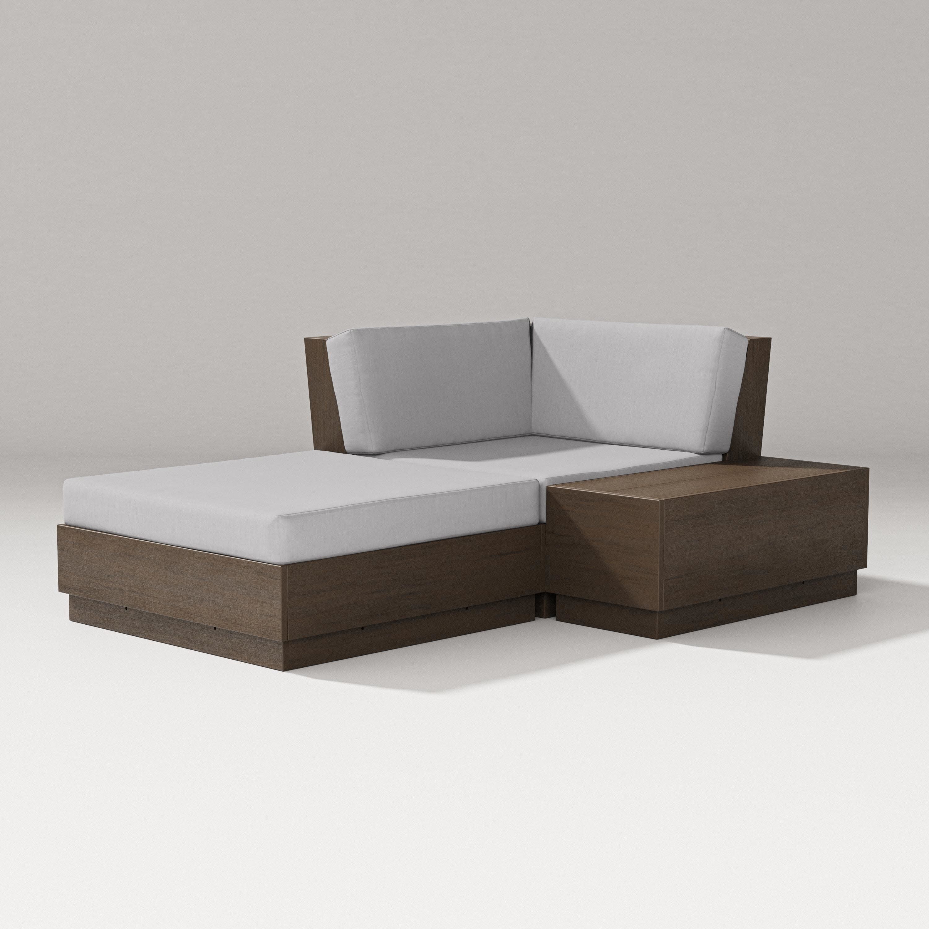Elevate Corner Chaise in Kona / Granite