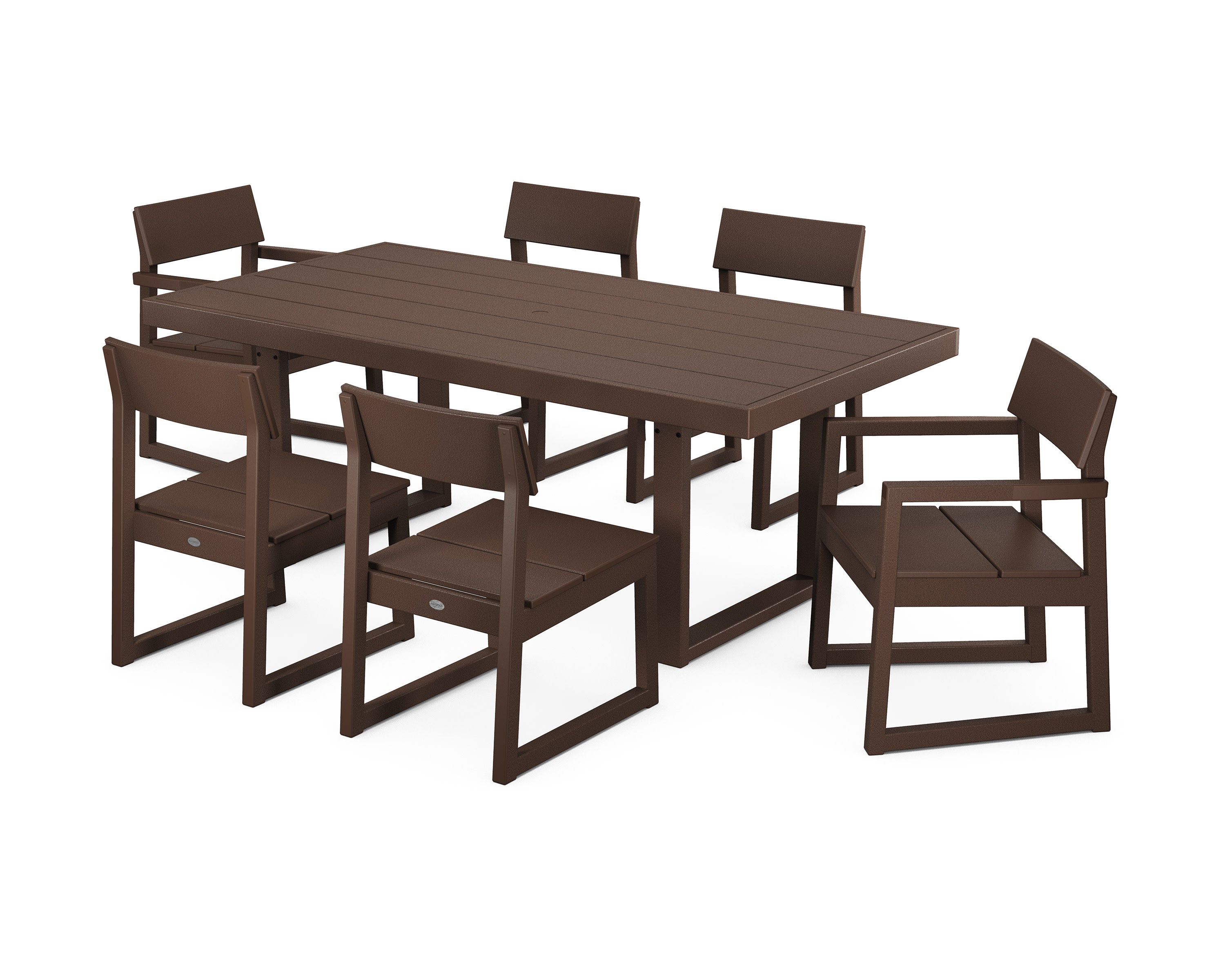 EDGE 7-Piece Dining Set in Mahogany