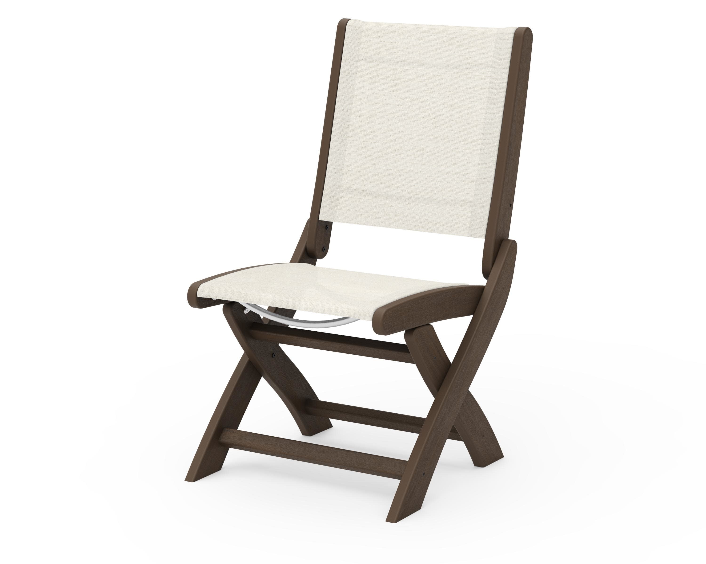 Coastal Folding Side Chair in Kona / Parchment Sling