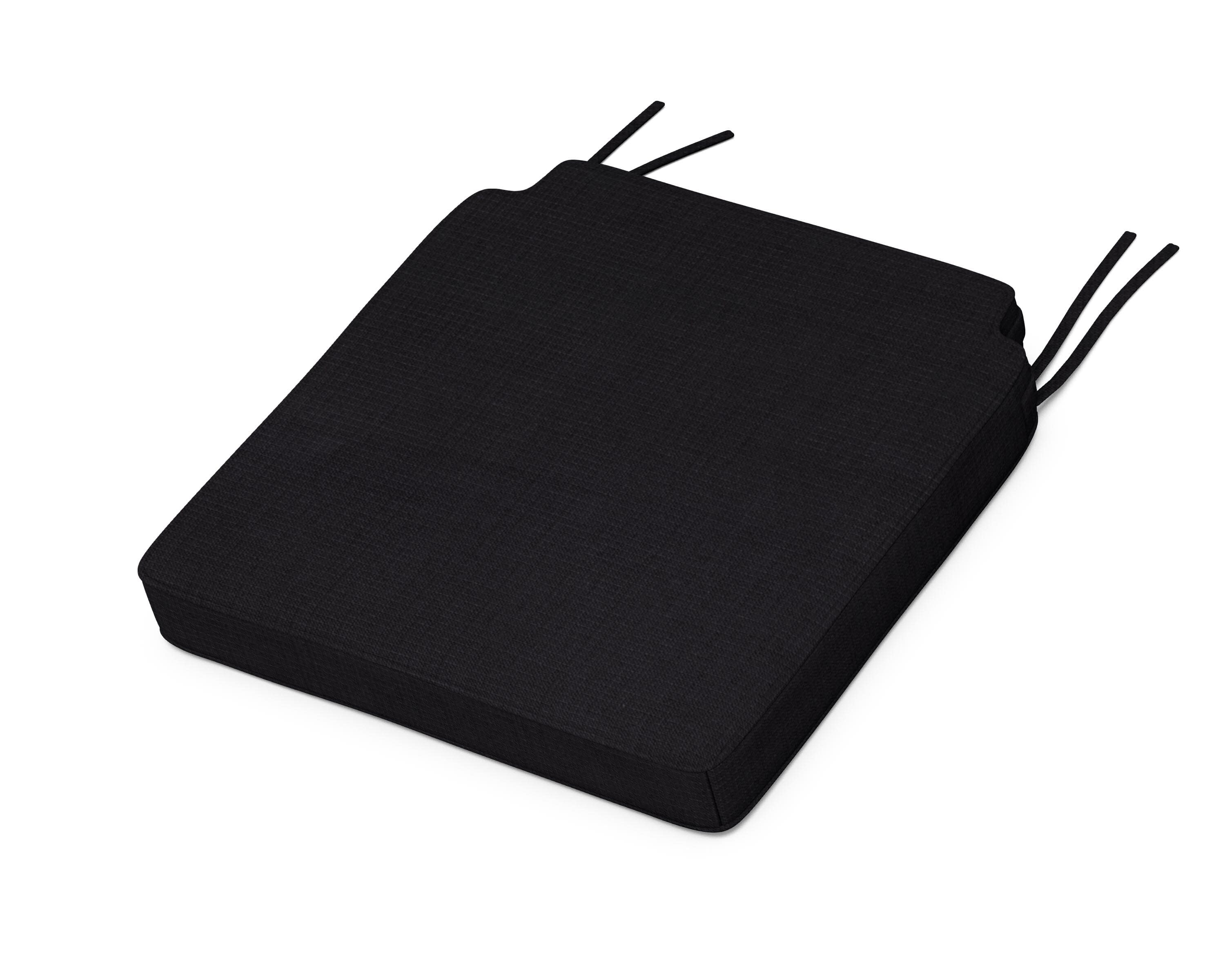 Acadia Dining Side Seat Cushion in Midnight Linen