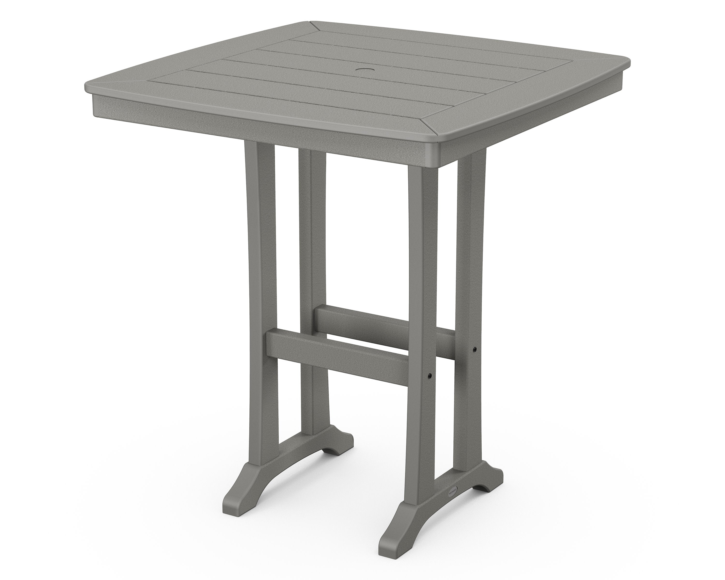 Nautical Trestle 37" Bar Table in Slate Grey
