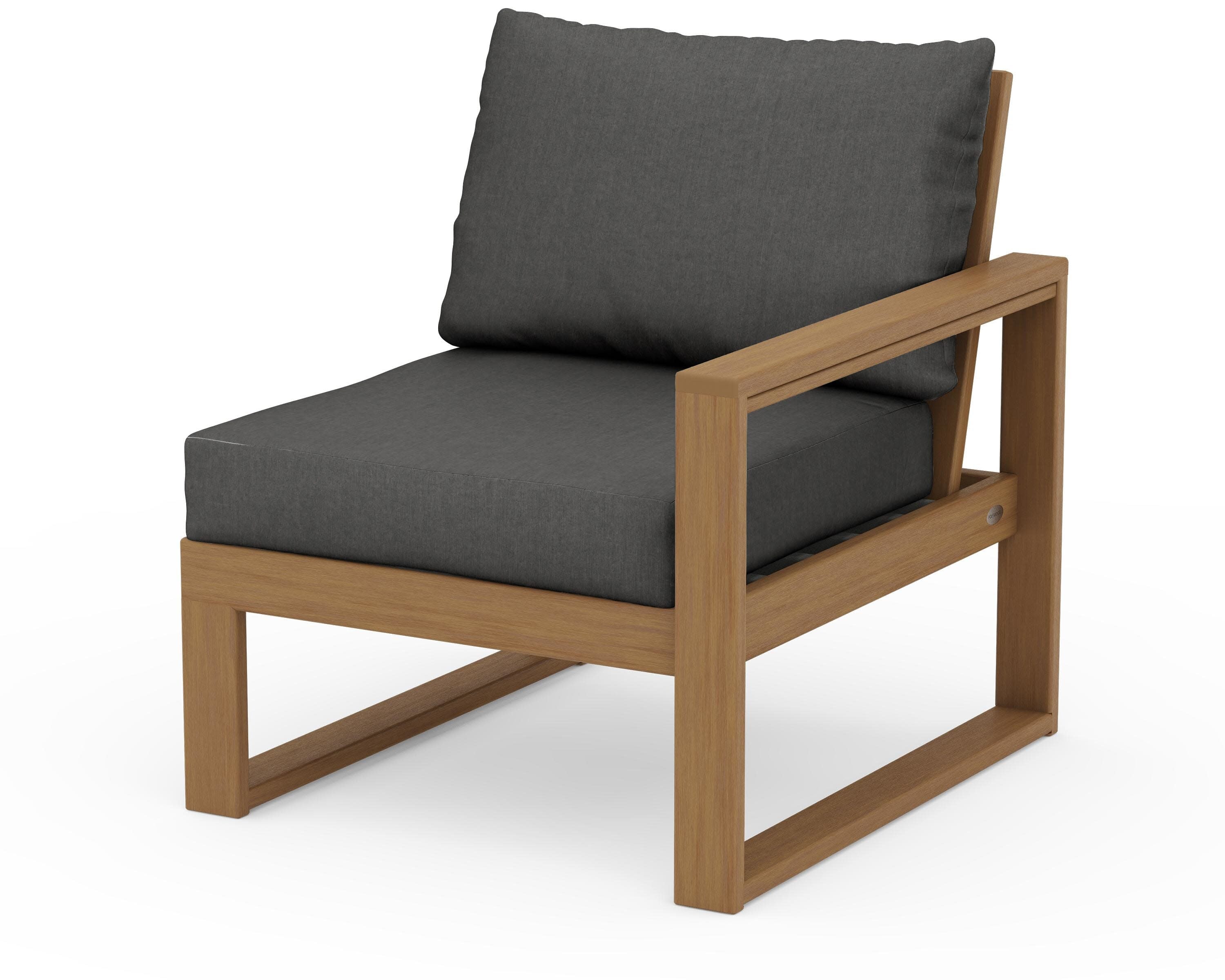 EDGE Modular Right Arm Chair in Natural / Spectrum Carbon