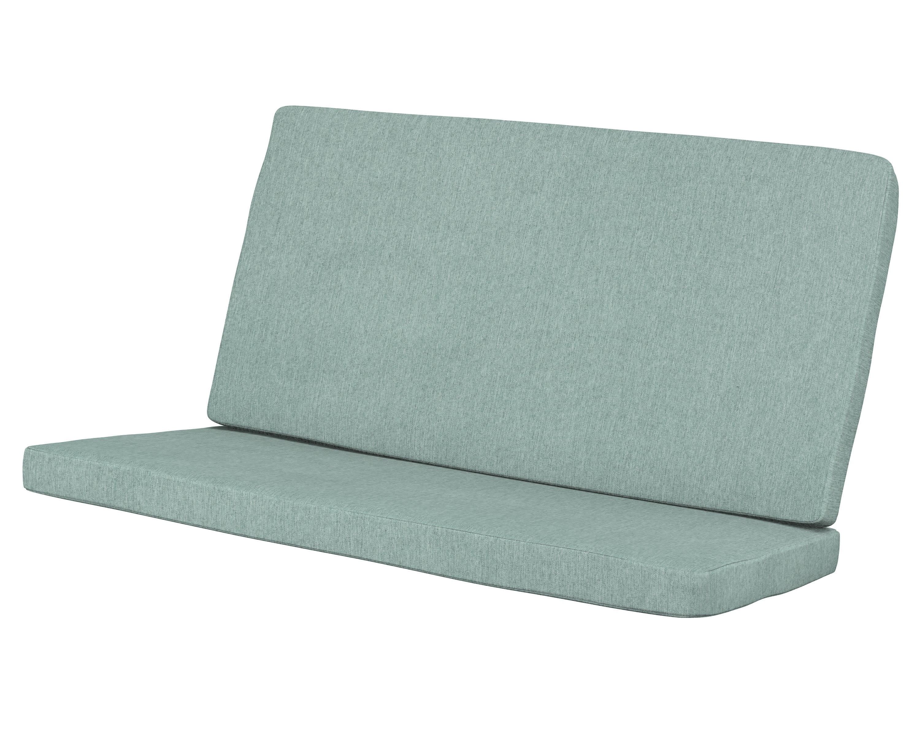Modern Loveseat Cushion in Glacier Spa