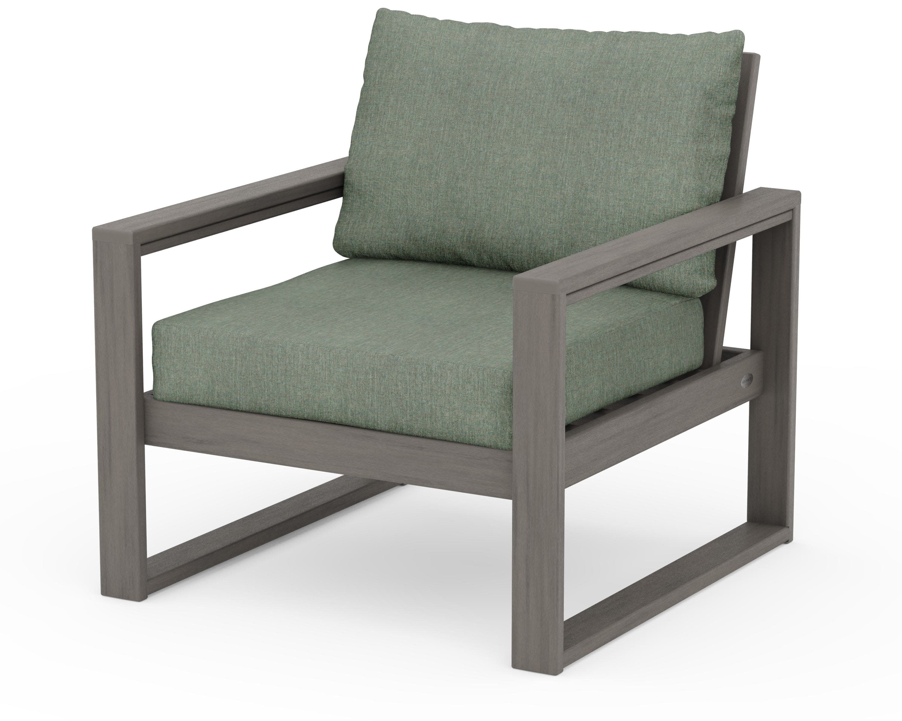 EDGE Club Chair in Driftwood / Cast Sage