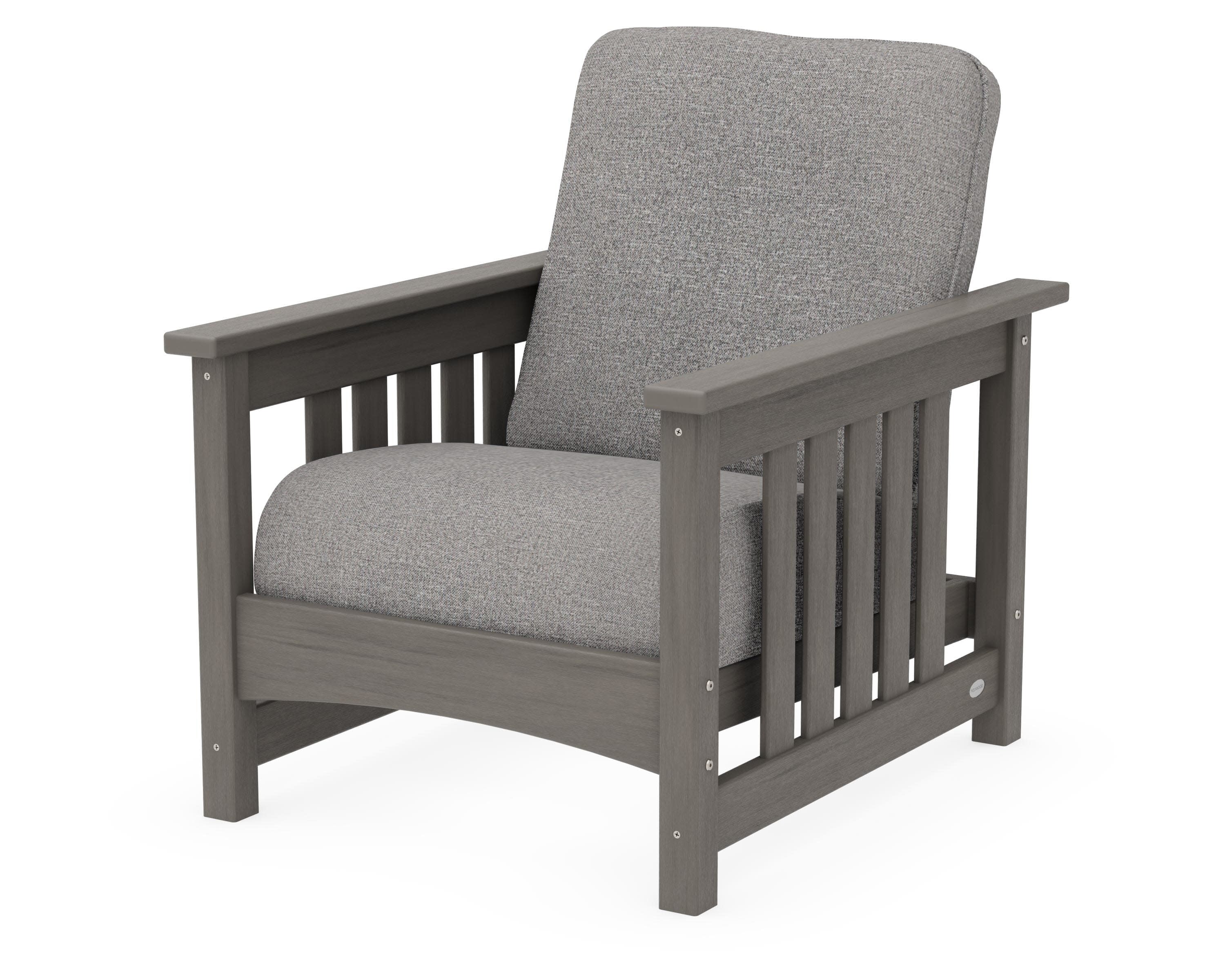 Club Mission Chair in Driftwood / Grey Mist