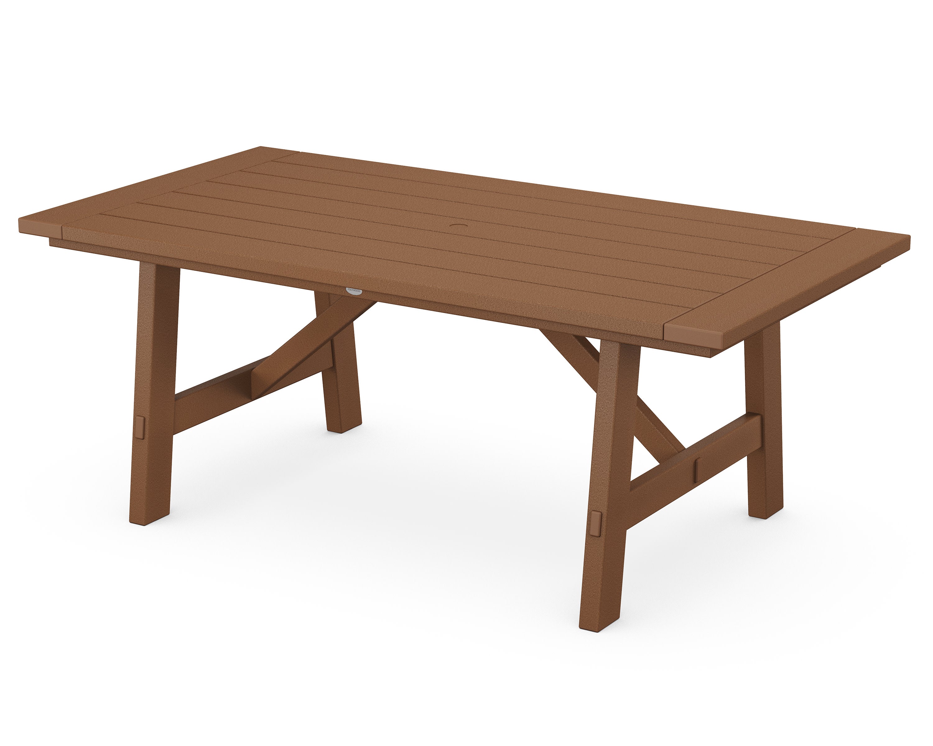 Rustic Farmhouse 39" x 75" Dining Table in Teak
