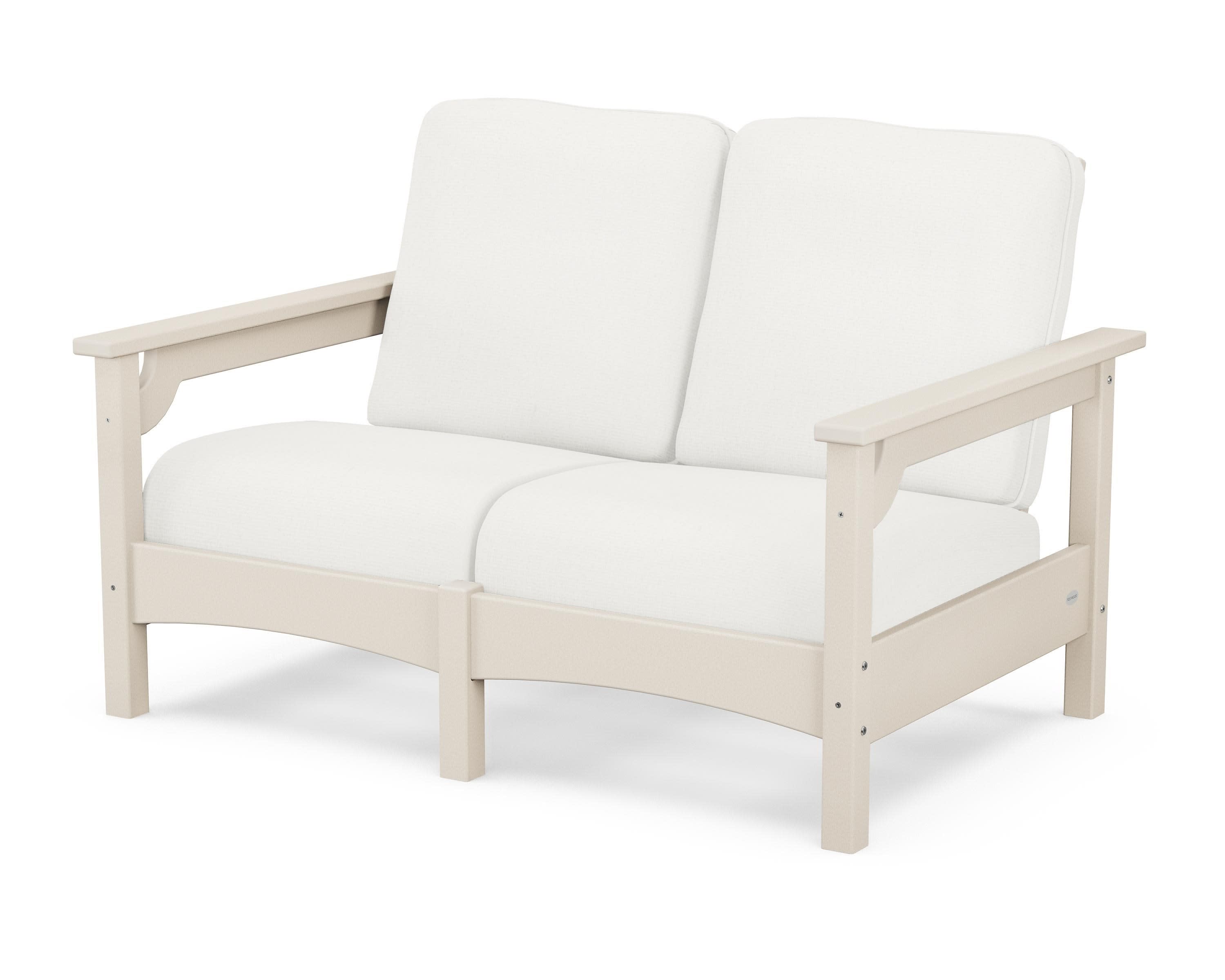 Club Loveseat in Sand / Natural Linen