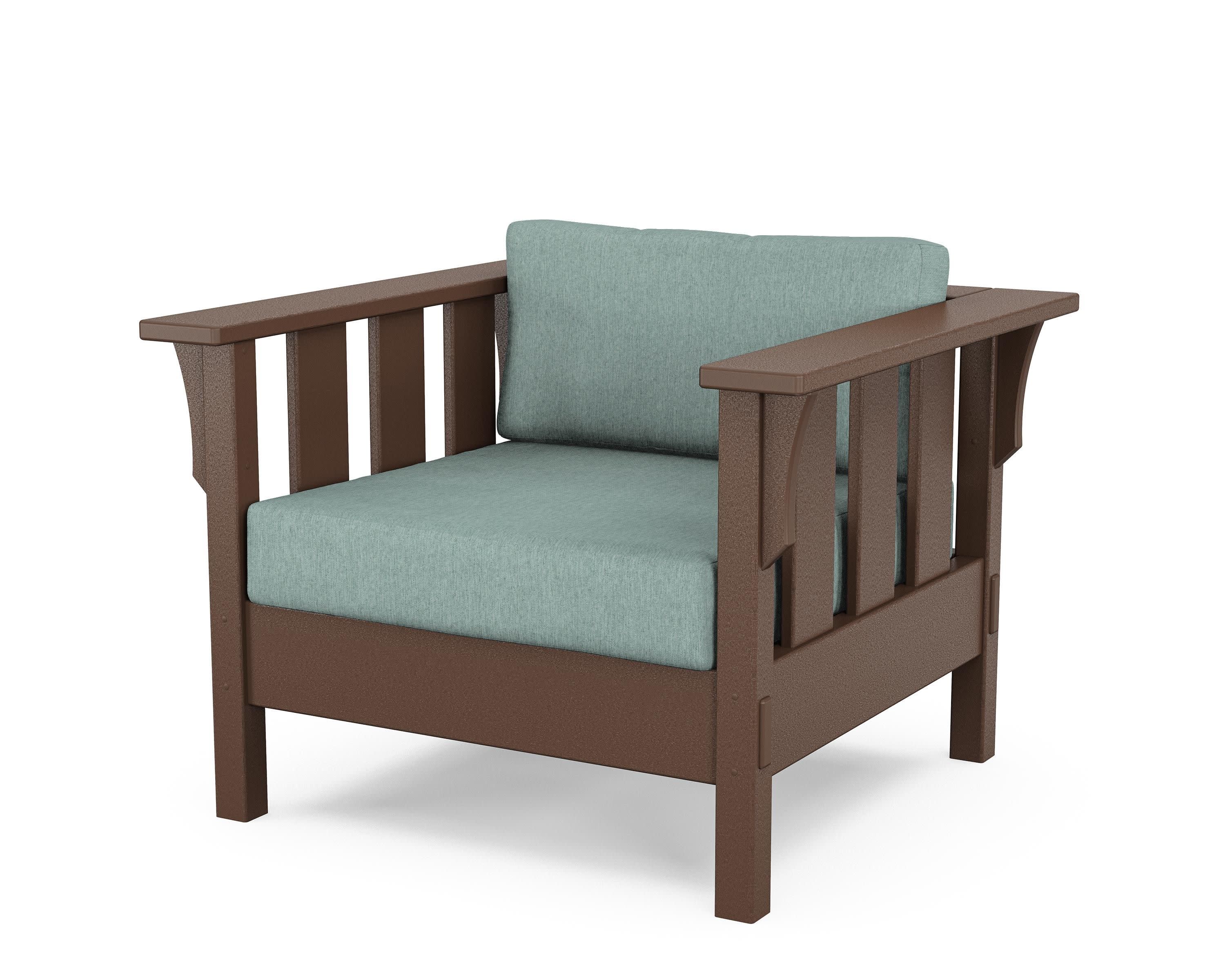 Acadia Deep Seating Chair in Mahogany / Glacier Spa