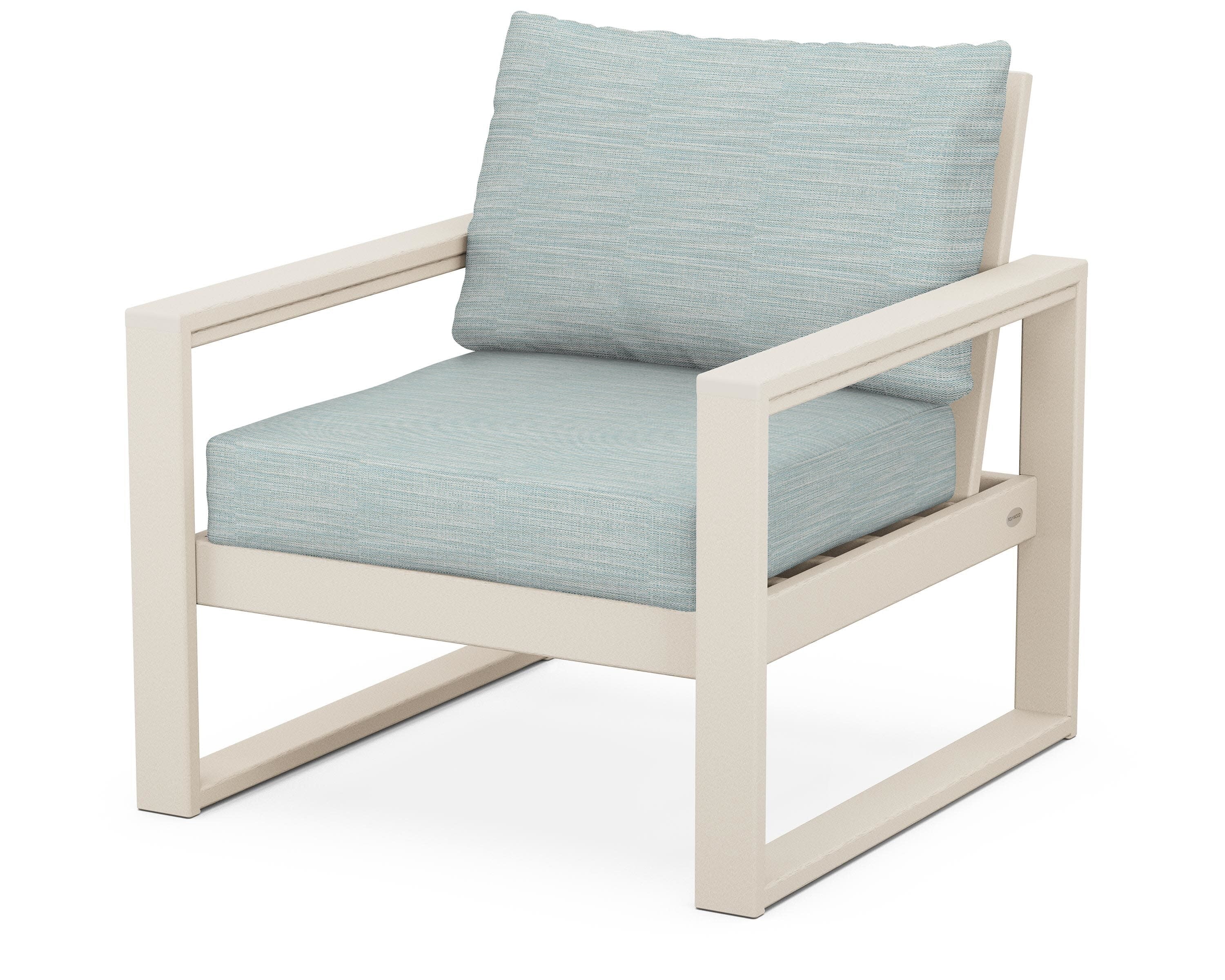 EDGE Club Chair in Sand / Soothe Mist