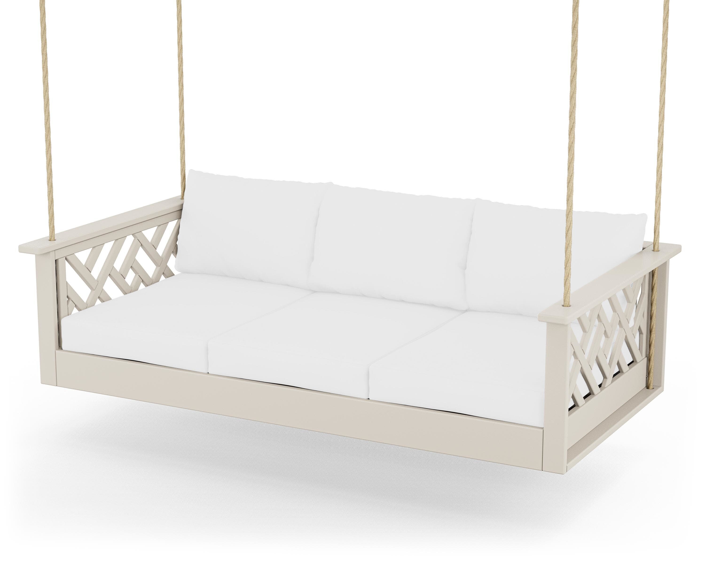 Chippendale Daybed Swing in Sand / Natural