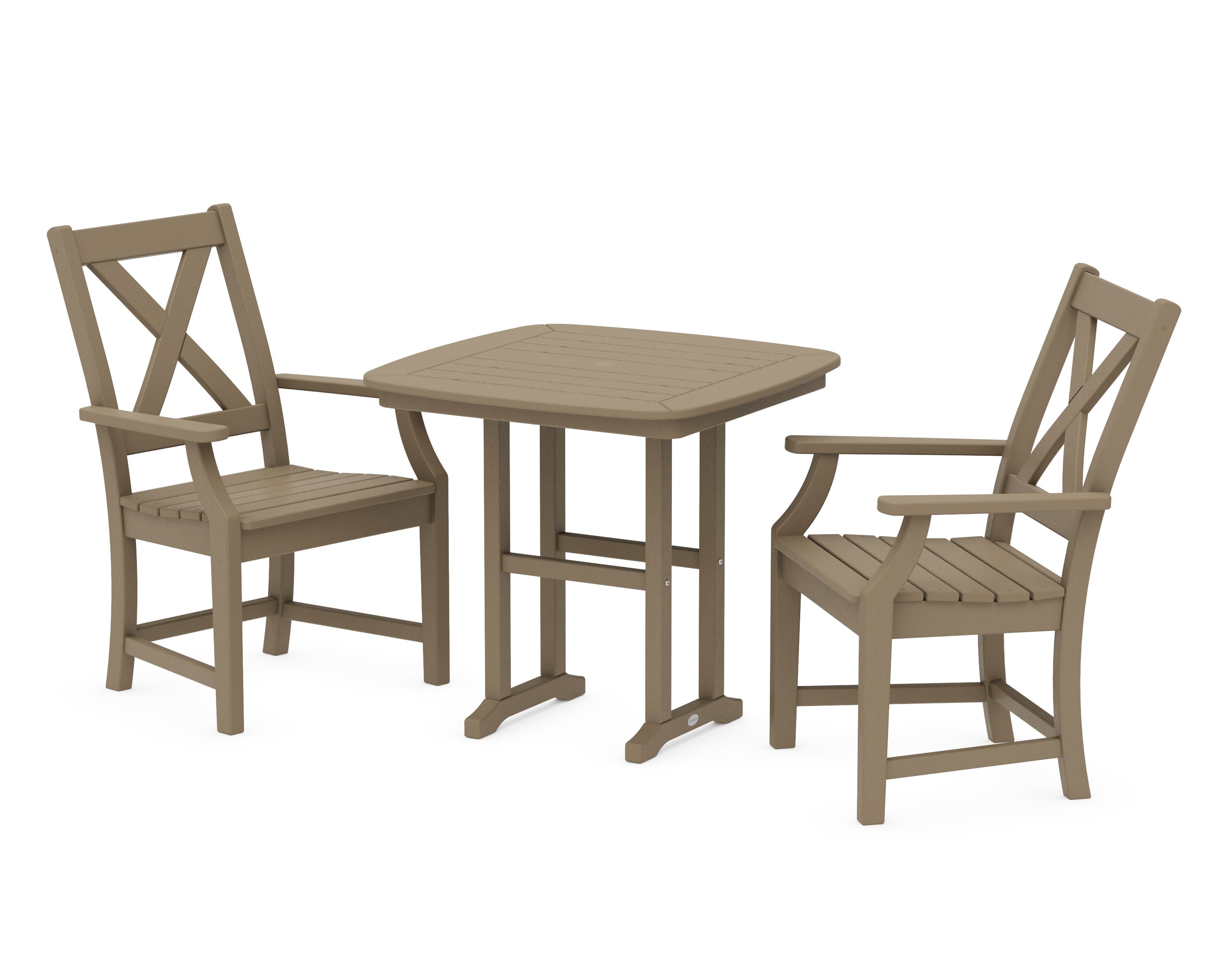 Braxton 3-Piece Dining Set in Vintage Sahara