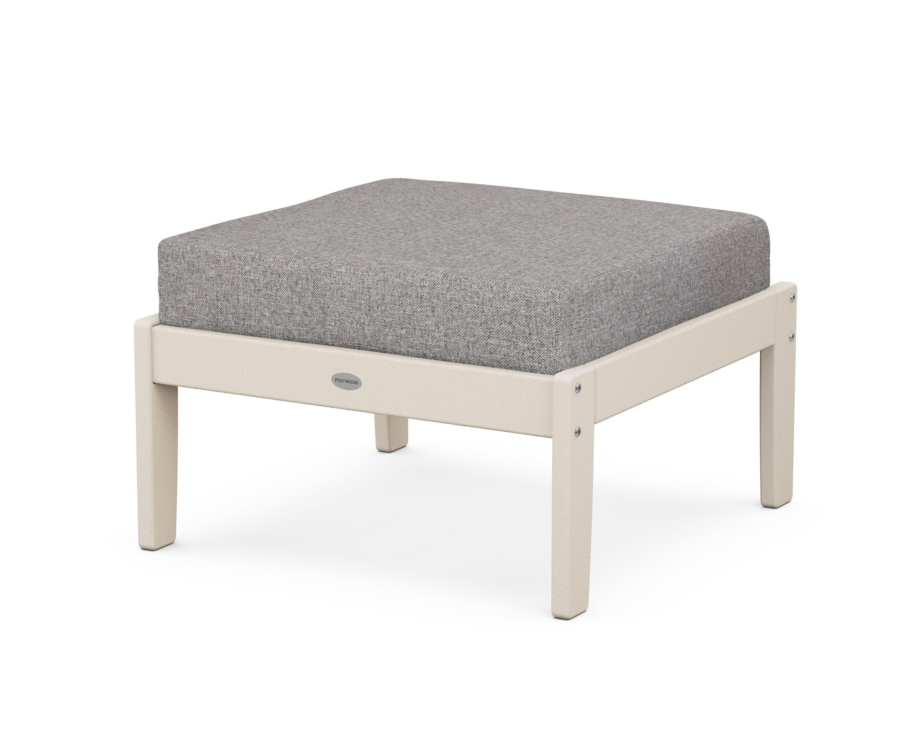 Braxton Deep Seating Ottoman in Sand / Grey Mist