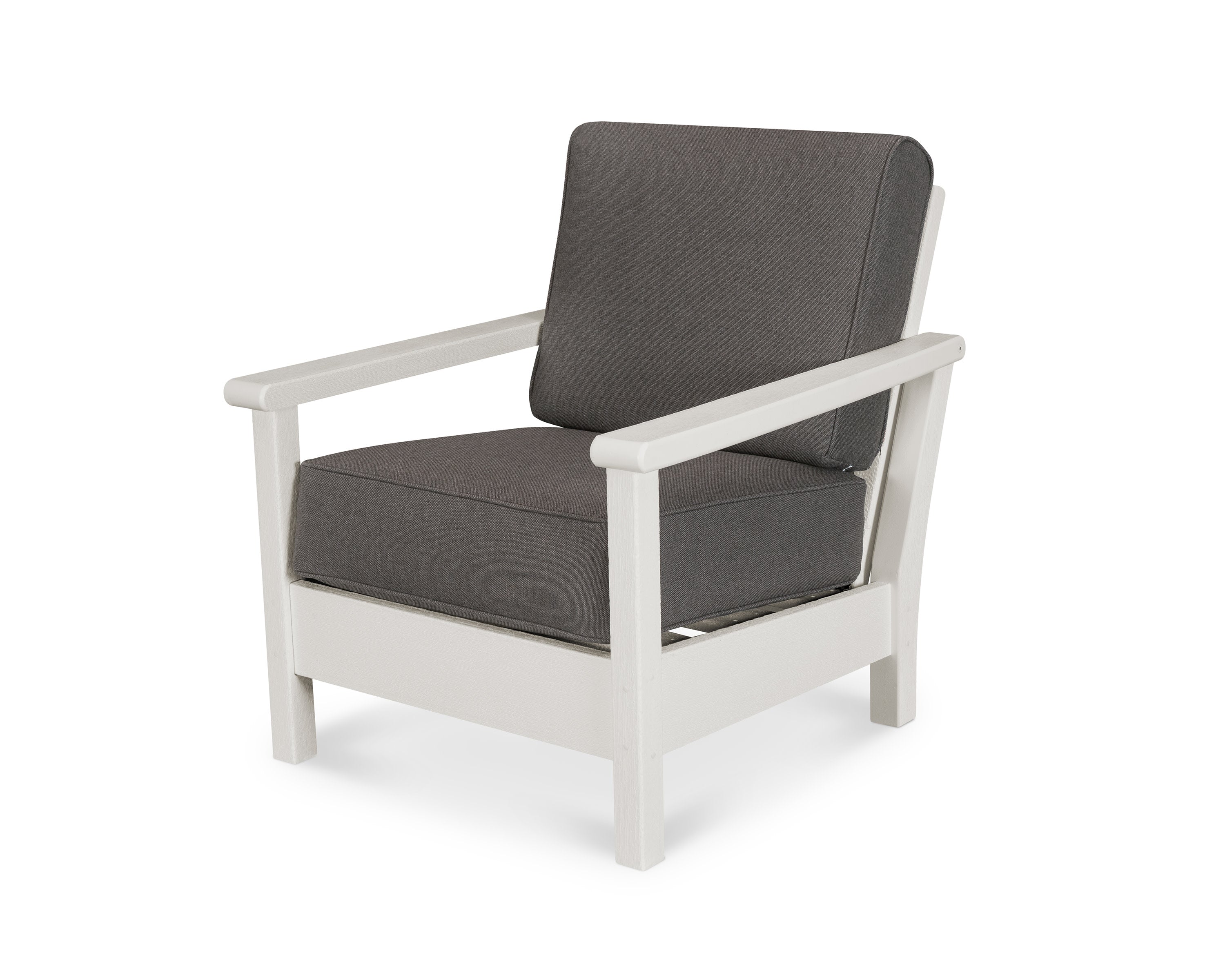 Harbour Deep Seating Chair in Vintage White / Blend Coal