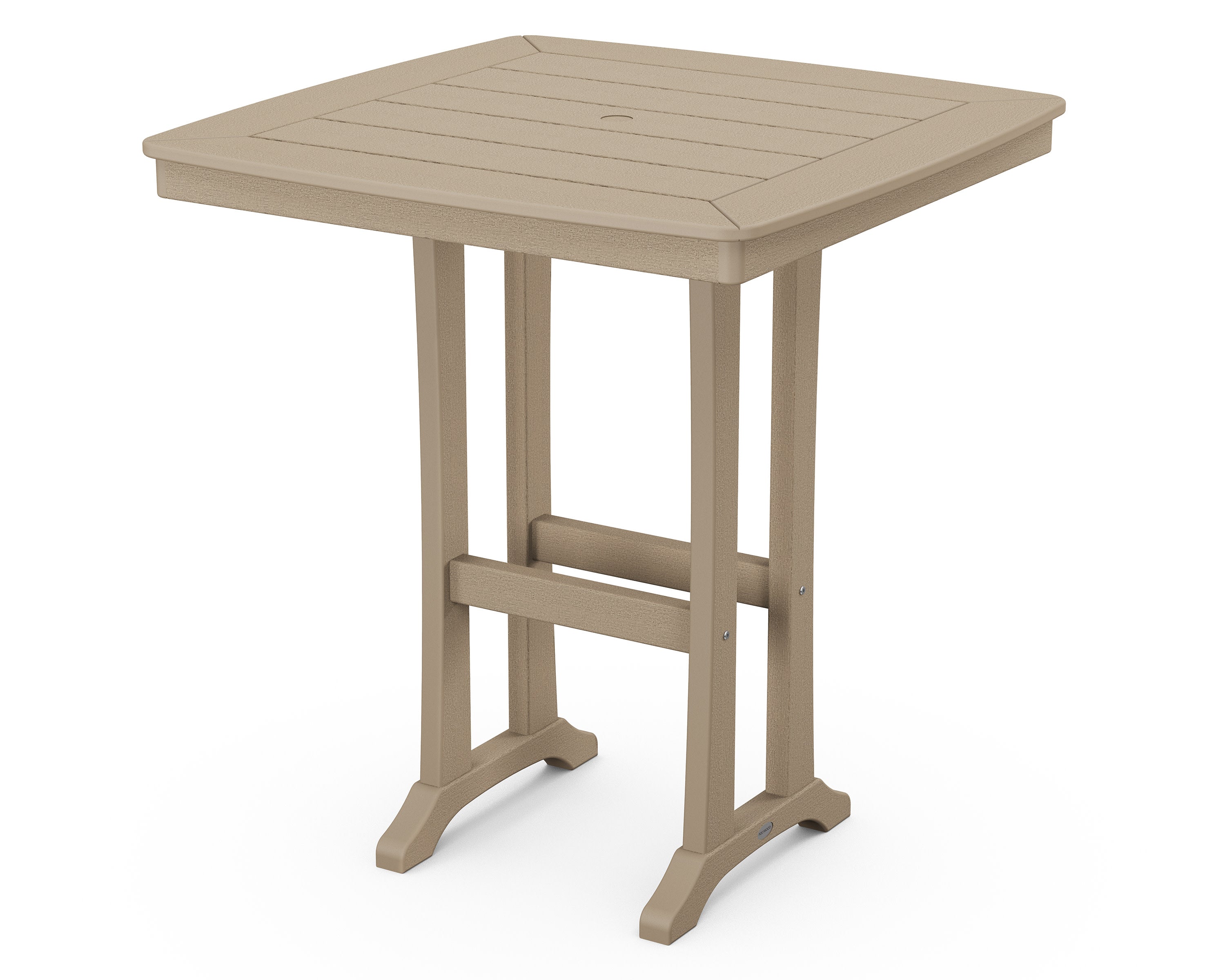 Nautical Trestle 37" Bar Table in Vintage Sahara