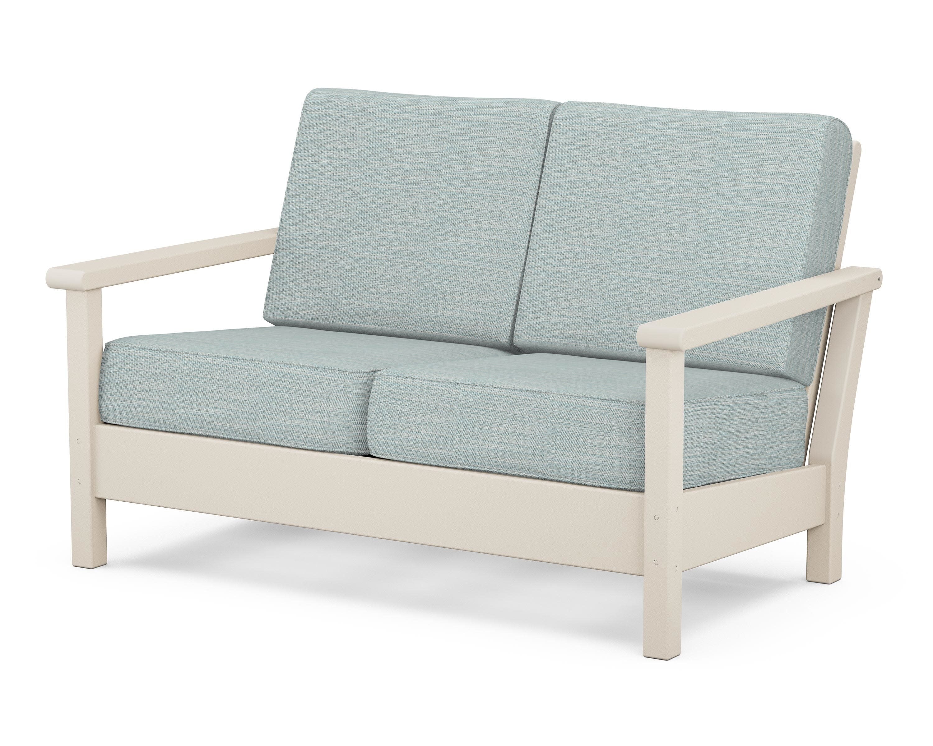 Harbour Deep Seating Loveseat in Sand / Soothe Mist