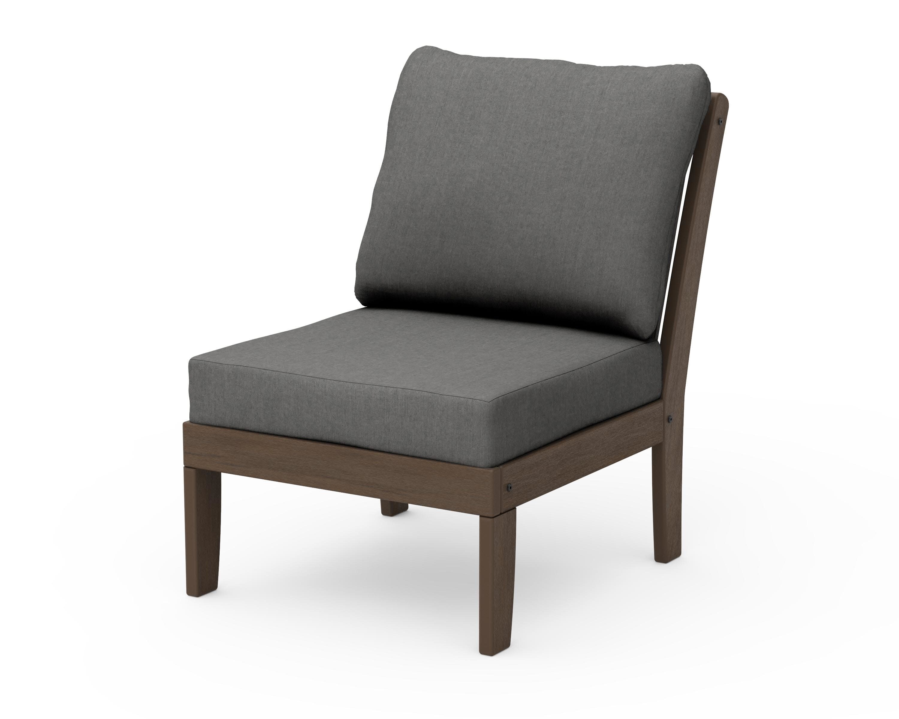Braxton Modular Armless Chair in Kona / Spectrum Carbon
