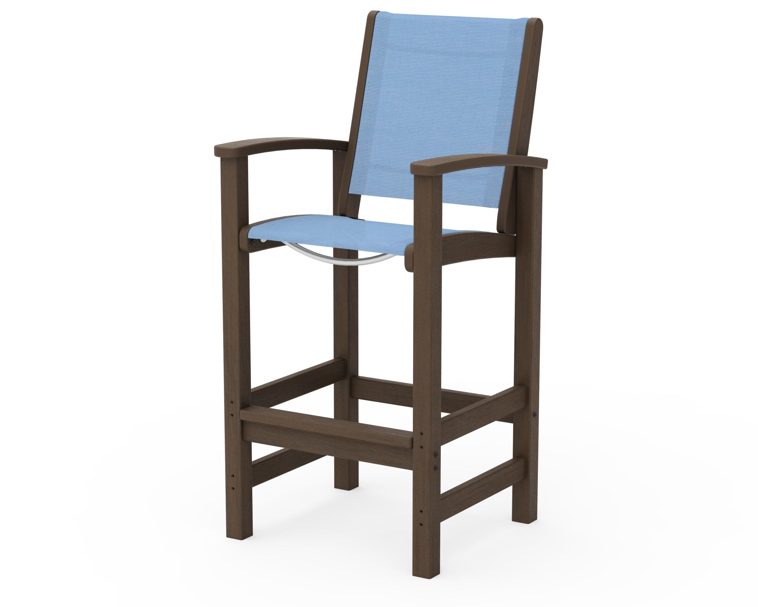 Coastal Bar Chair in Kona / Poolside Sling