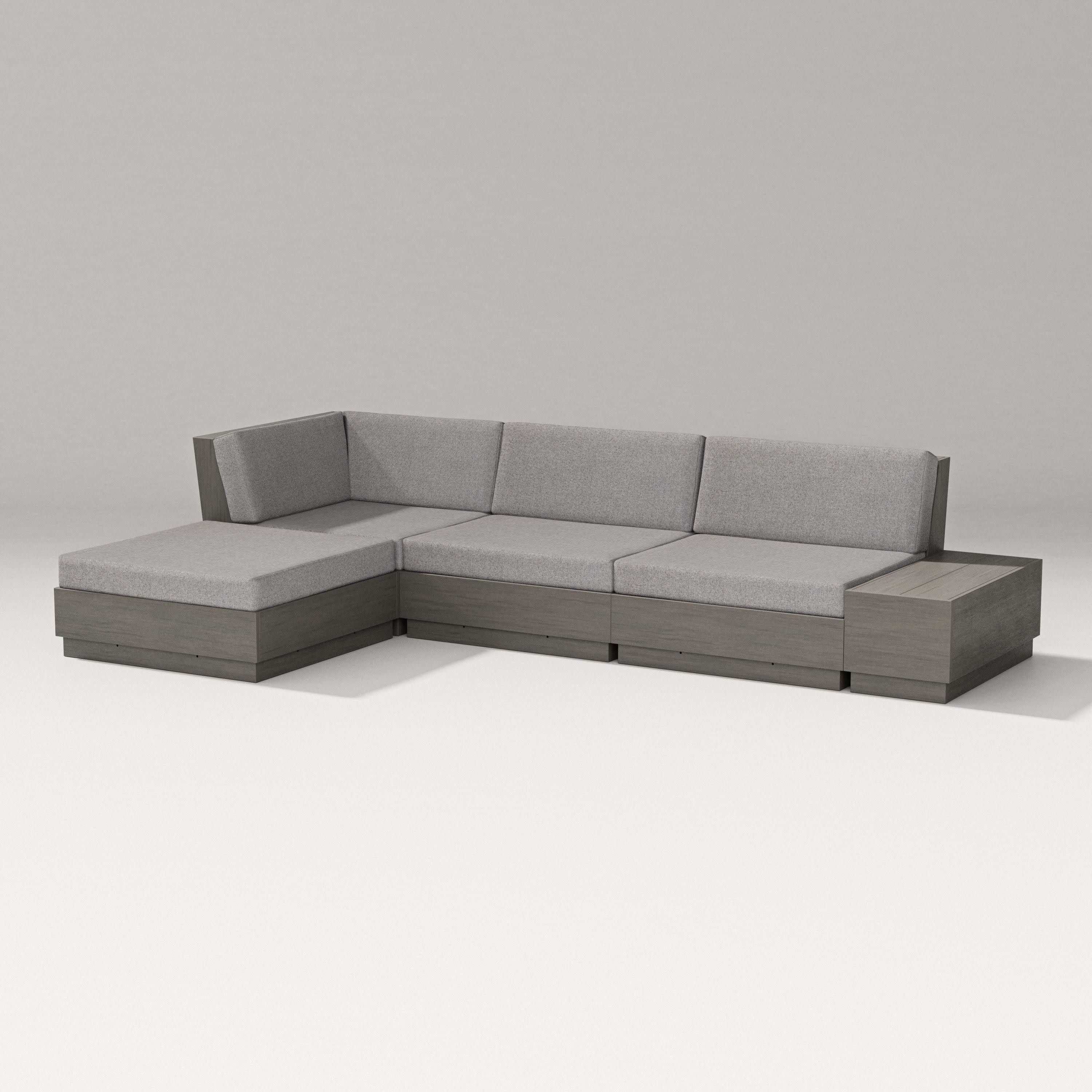 Elevate Chaise Sectional in Driftwood / Grey Mist