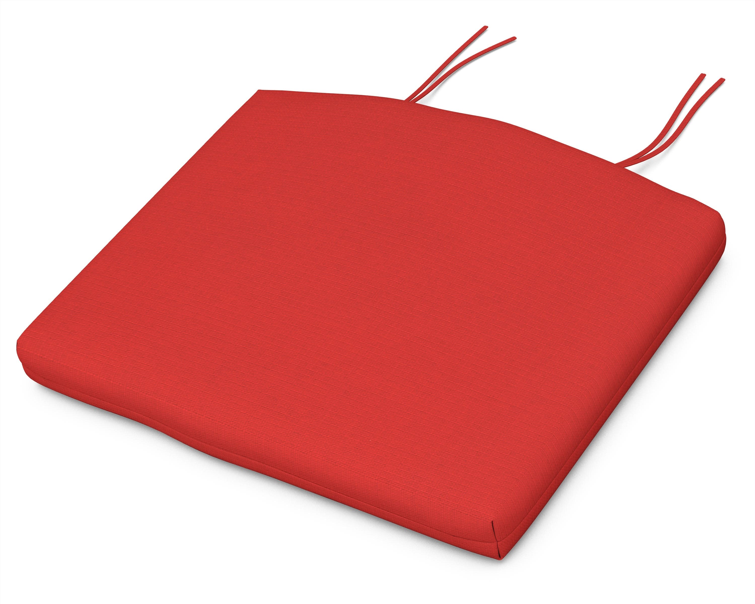Standard Seat Cushion 17"D x 20.5"W x 2.5"H in Crimson Linen