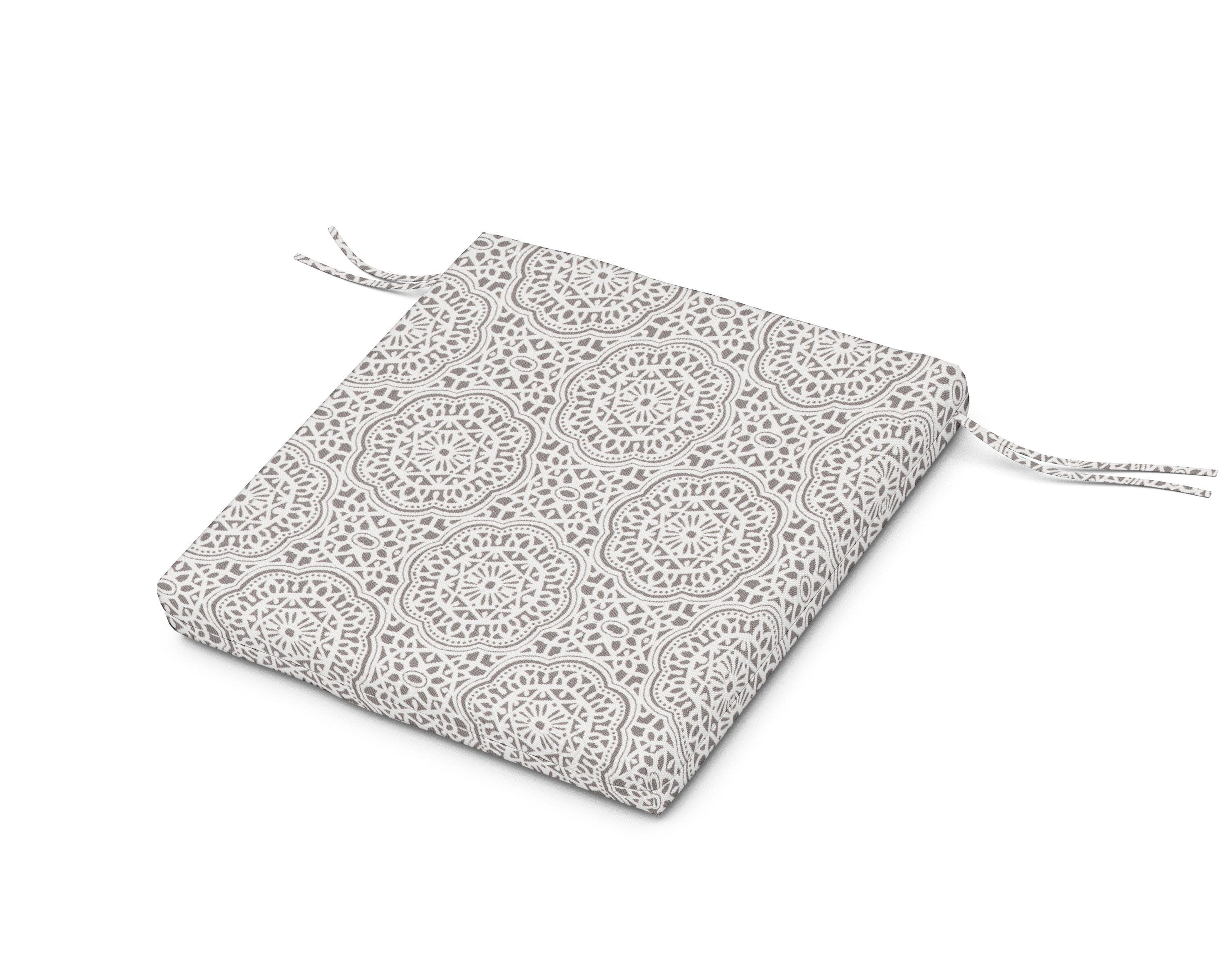 20 x 20 Seat Cushion in Gwyneth Pewter