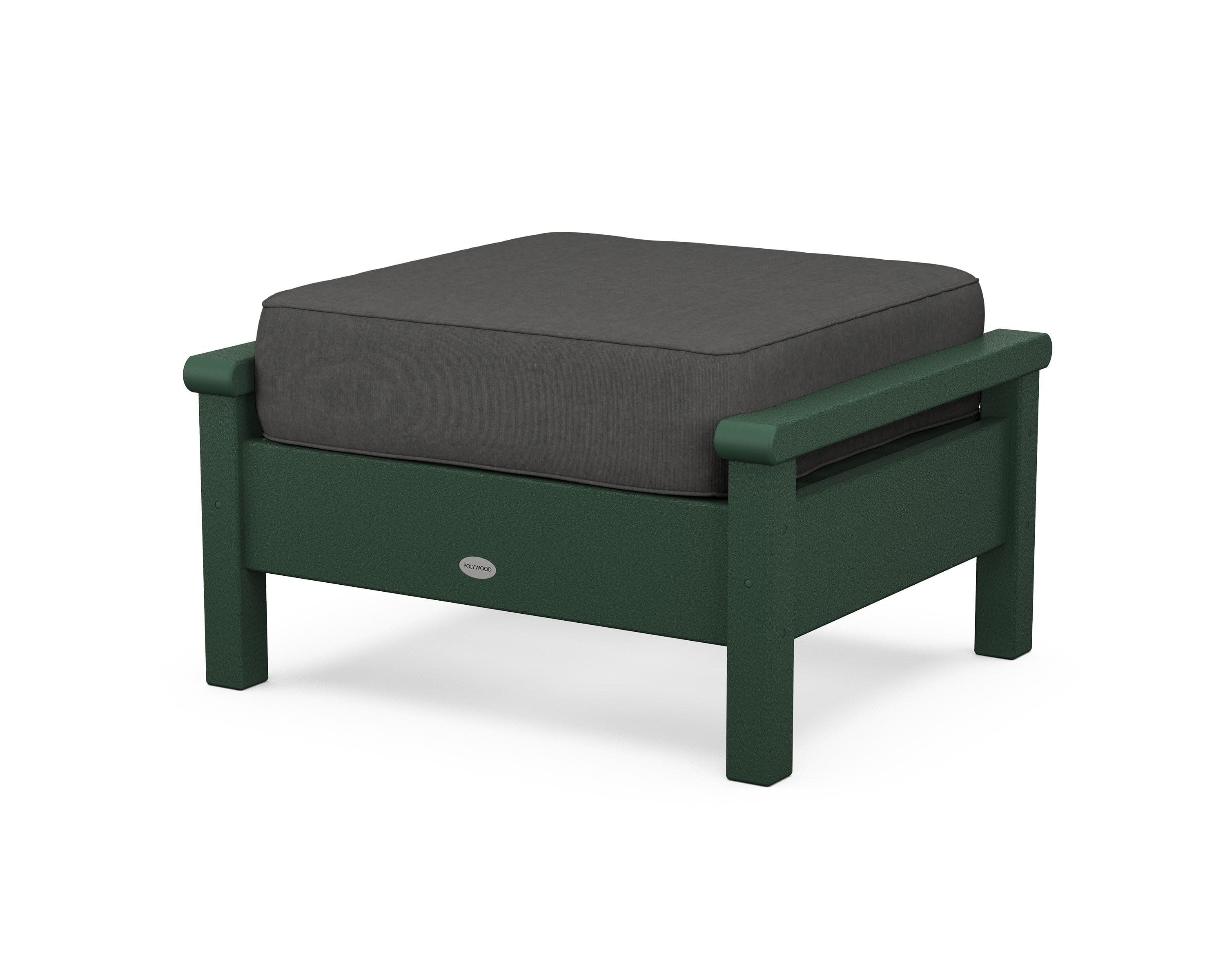 Harbour Deep Seating Ottoman in Green / Spectrum Carbon
