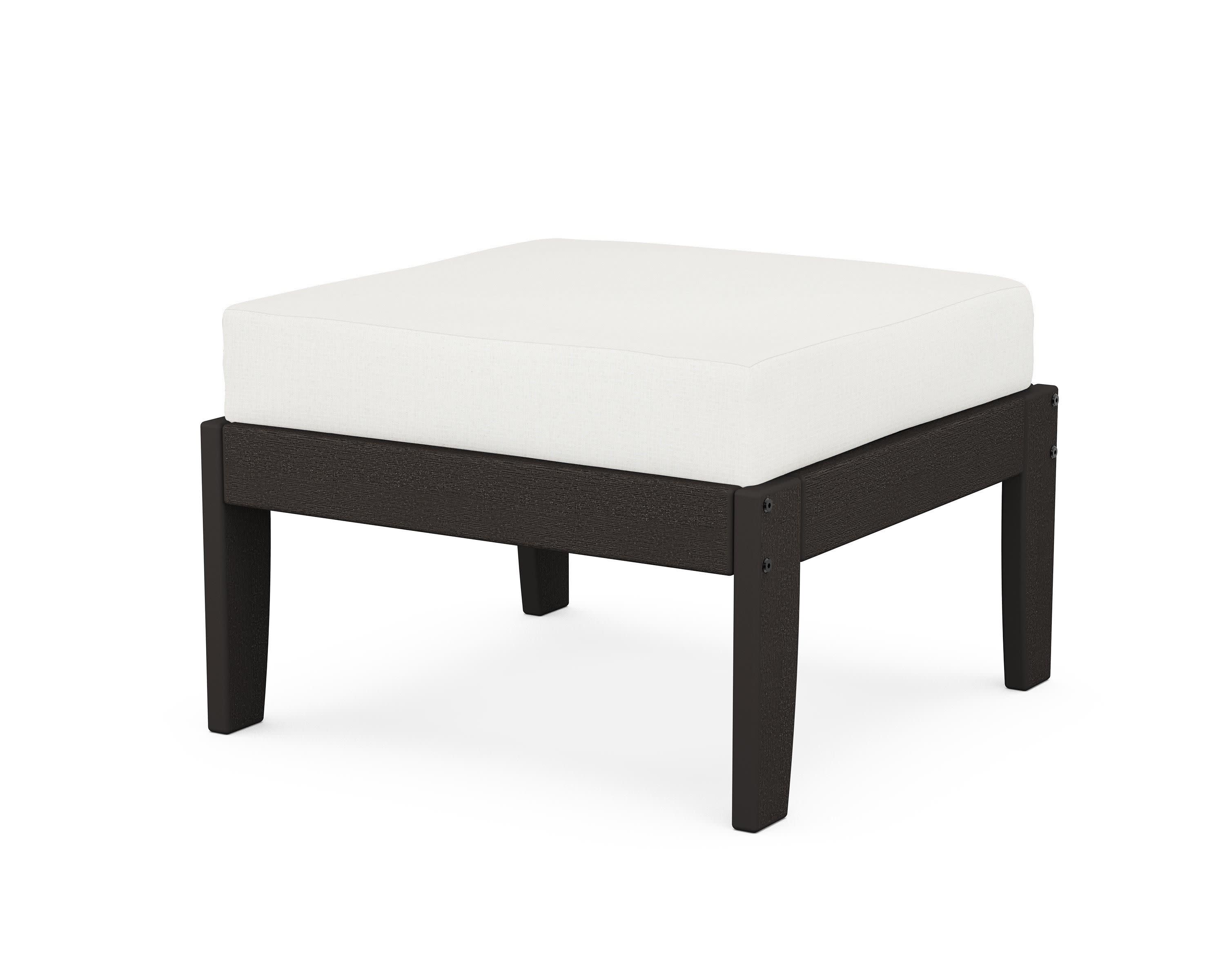 Modular Ottoman - Classic in Vintage Coffee / Natural Linen